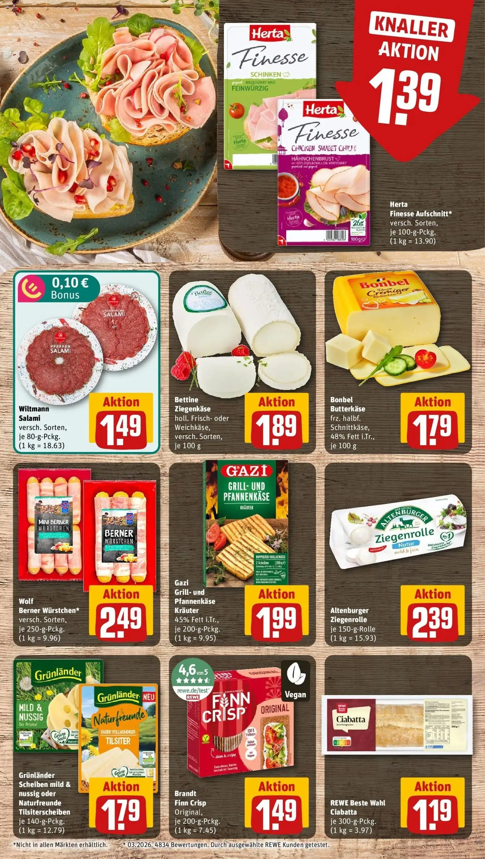 Rewe Prospekt München – gültig ab 29.06.2026 | Seite: 11 | Produkte: Grunlander, Chili, Salami, Herta finesse