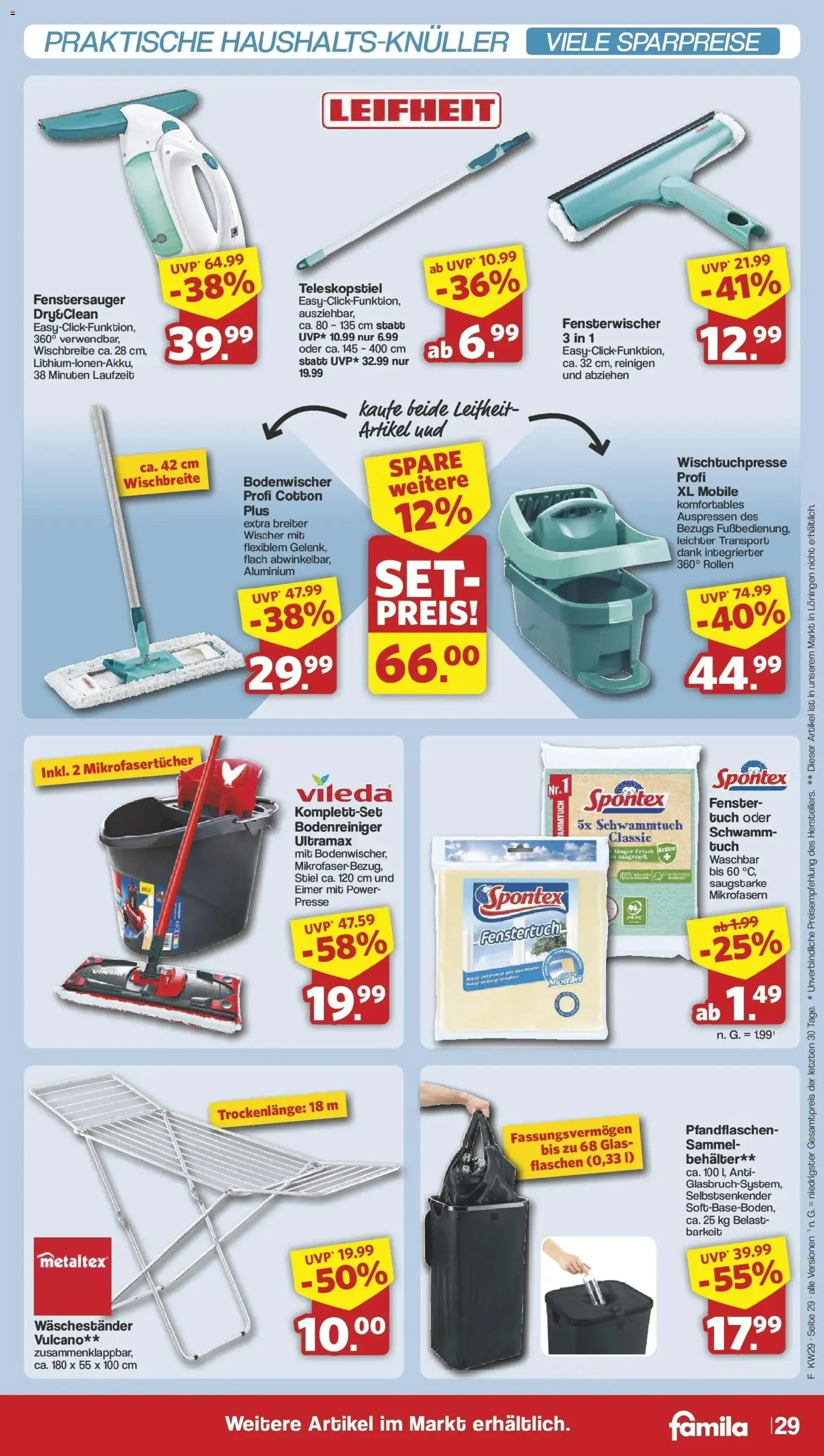 Famila Nordwest Prospekt Zeven – gültig ab 13.07.2026 | Seite: 29 | Produkte: Presse, Waschestander