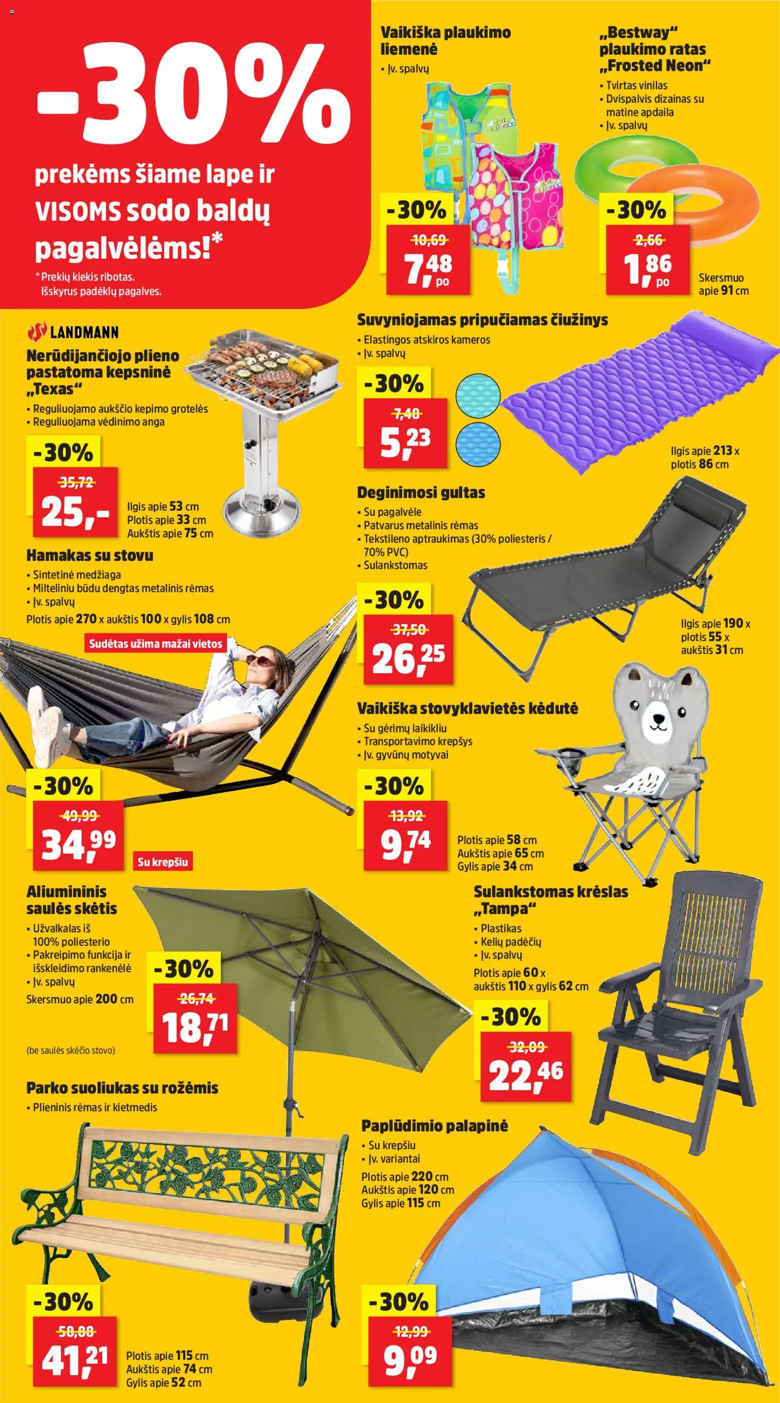 Thomas Philipps akcijos nuo 2026.07.20 | Puslapis: 3 | Prekių: Pagalvėlė, Čiužinys, Liemenė, Užvalkalas