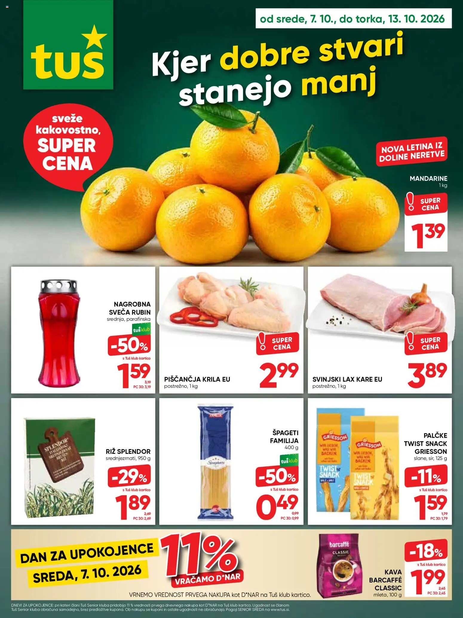 Novi Tuš katalog ponudbe – veljaven od 07.10.2026 | Stran: 1