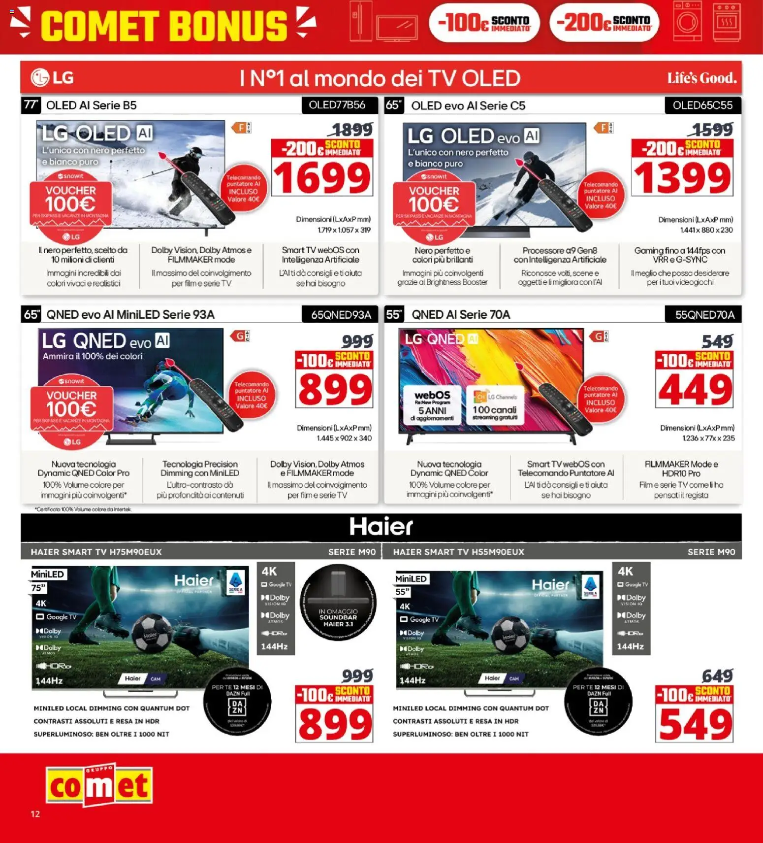 Volantino Comet del 05.03.2026 | Pagina: 12 | Prodotti: Telecomando, Tè, smart TV, Soundbar