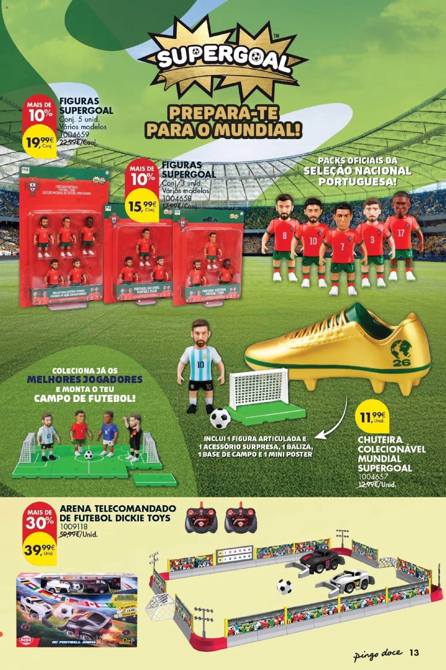 Pingo Doce Folheto Bazar Dia da Criança │ válido de 19.05.2026 | Página: 13 | Produtos: Chuteira, Base