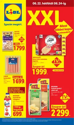 MILBONA Szeletelt gouda / edámi sajt, Zsírtartalom: 48% / 40% 1kg - amely érvényes a következő dátumtól: 18.06.2026 | Oldal: 78
