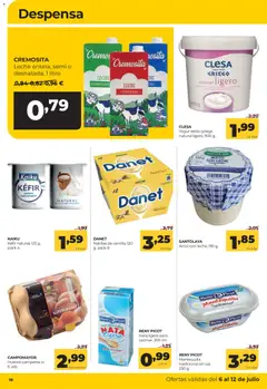 Vista previa Alimerka folleto Asturias válido desde el 06/07/2026 | Página: 10 | Productos: Leche, Yogur, Huevos, Arroz
