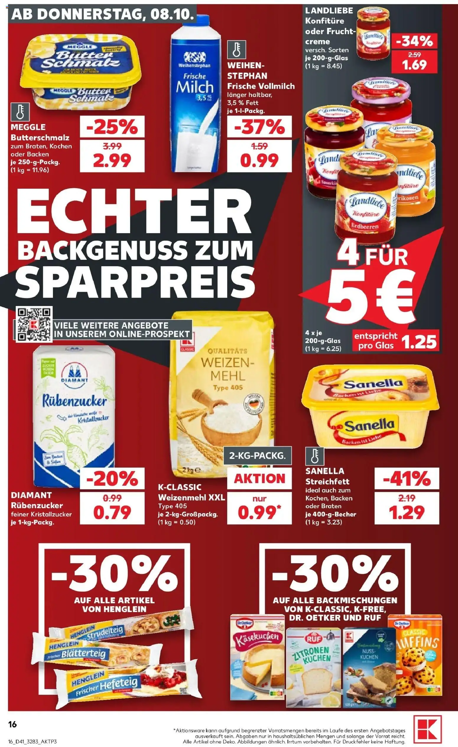 Prospekt Kaufland ab 05.10.2026 » Angebote Online zum Blättern | Seite: 26 | Produkte: Butterschmalz, Creme, Erdbeeren, Zitronen