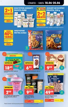 Pogląd oferty "Lody Kaktus POP, 9x45 ml, Lody Kaktus POP" - ważna od 18.06.2026 | Strona: 45 | Produkty: Lody Marletto, Lody proteinowe, Frytki, Skyr