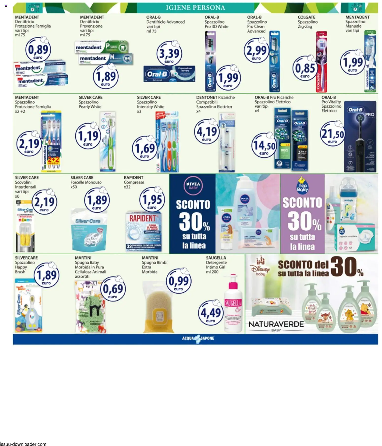 Volantino Acqua e Sapone del 27/07/2026 | Pagina: 10 | Prodotti: Sapone, Dentifricio, Detergente, Bagnetto