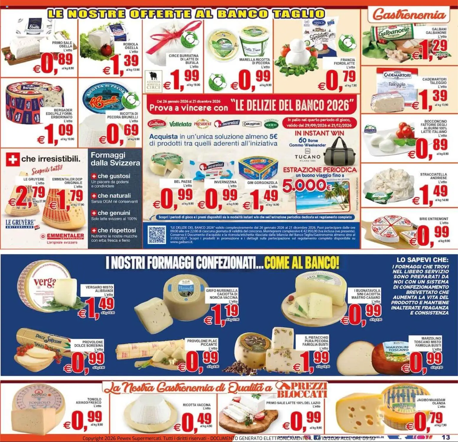 Volantino Pewex del 02/10/2026 | Pagina: 13 | Prodotti: Sale, Taglio, The, Bilancia