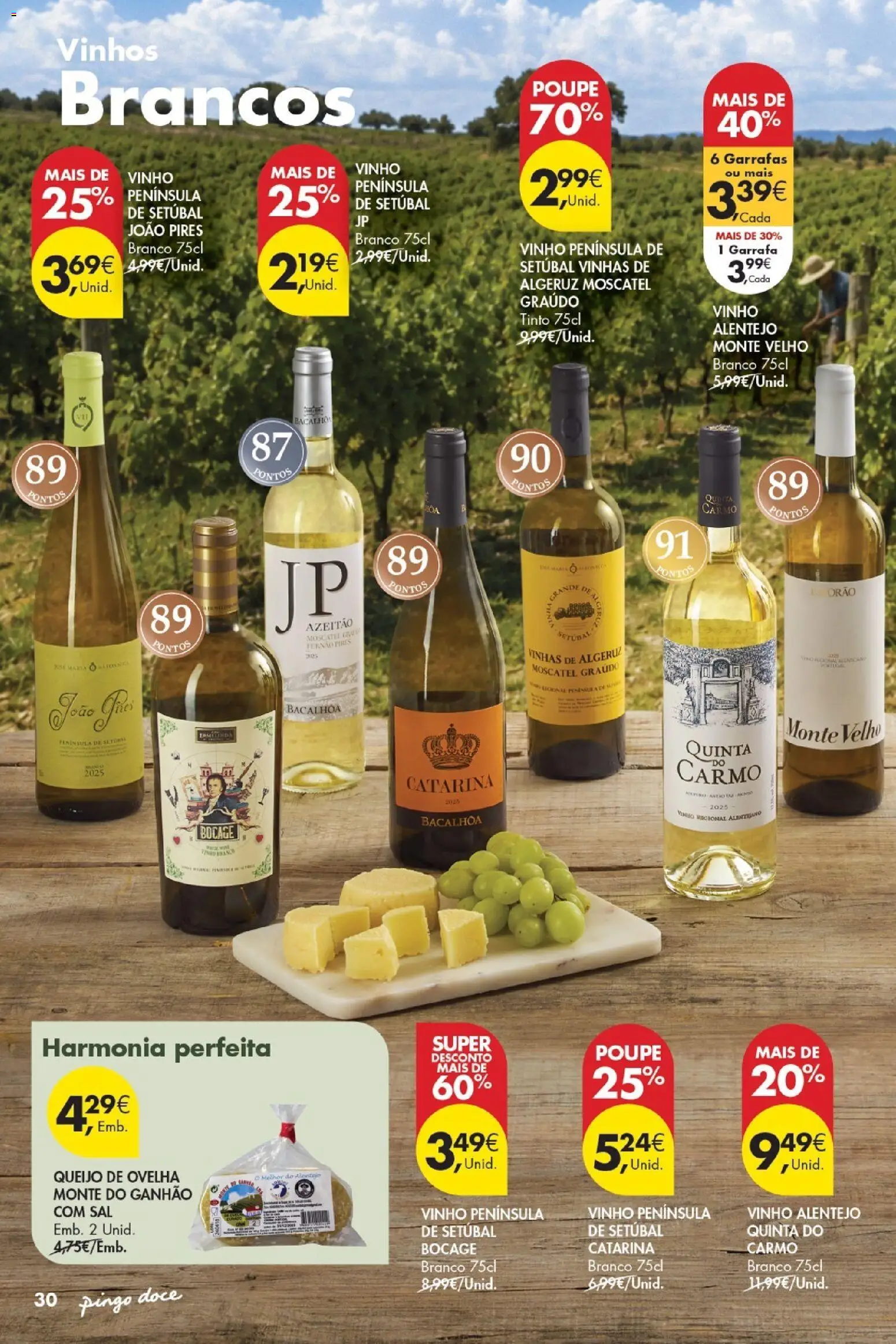 Pingo Doce - Vinhos e Sabores de Portugal Madeira │ válido de 15/09/2026 | Página: 30 | Produtos: Sal, Queijo de ovelha, Queijo, Vinho