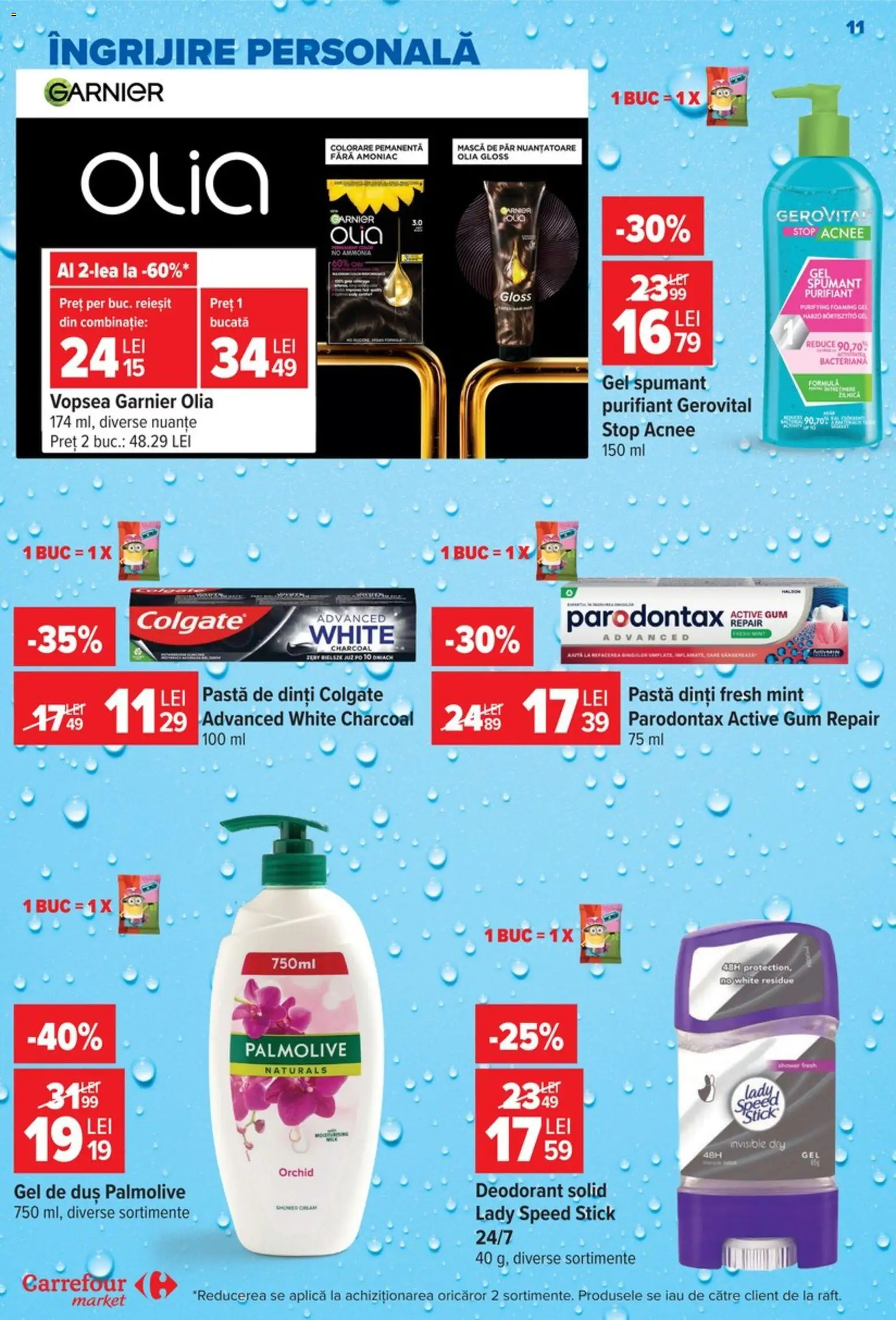 Noul catalog Carrefour – valabil de la 09.09.2026 | Pagină: 11 | Produse: Solid, Duș, Mască de păr, Pastă de dinți