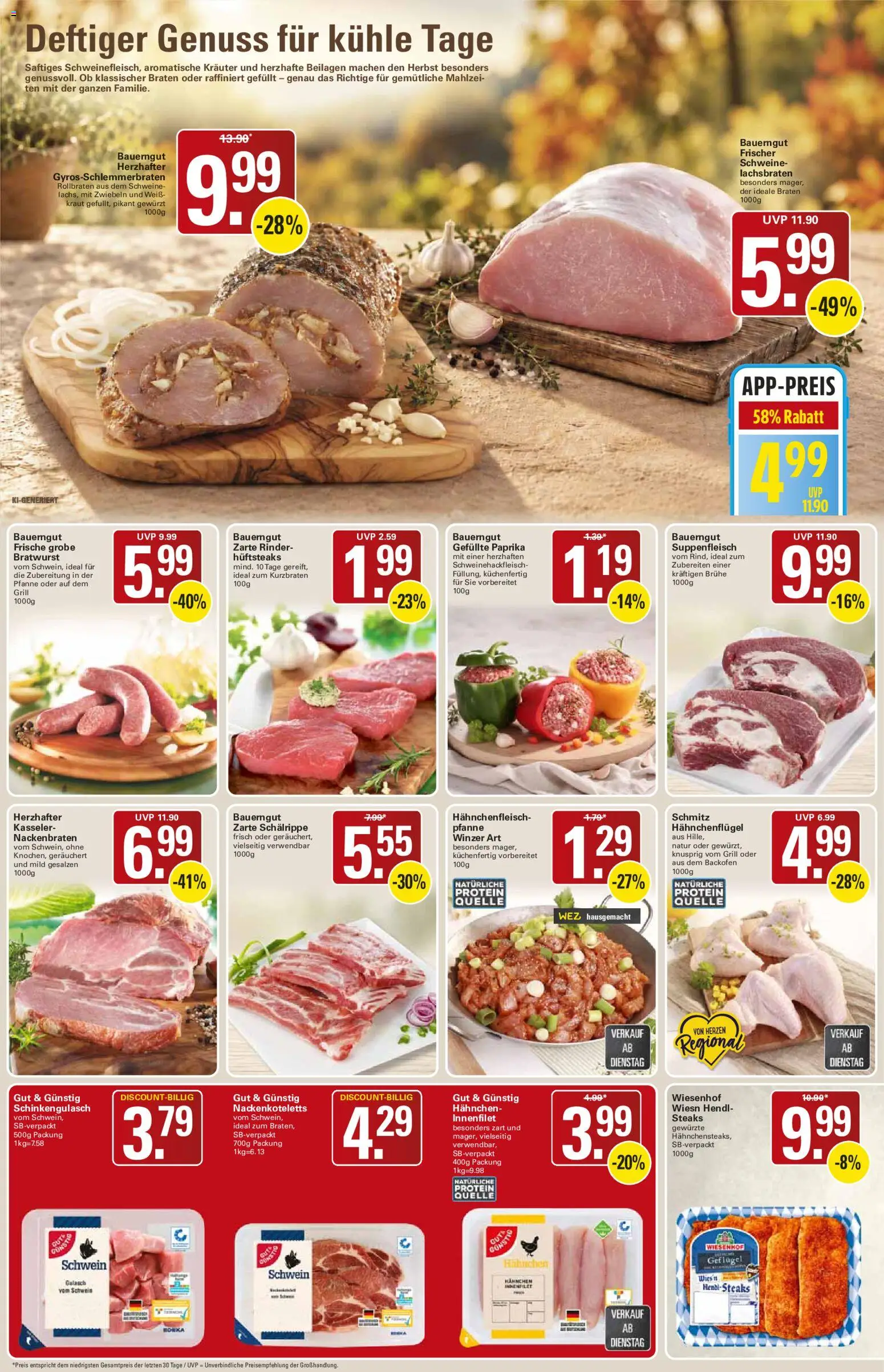 WEZ Prospekt – gültig ab 19.10.2026 | Seite: 6 | Produkte: Beilagen, Grill, Bratwurst, Kraut