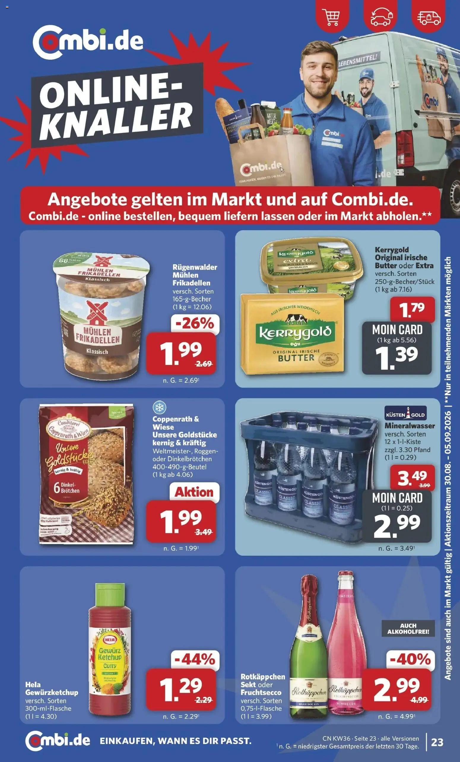 Combi Prospekt Weener (ab 31.08.2026) zum Blättern | Seite: 25 | Produkte: Butter, Sekt, Himbeere, Ketchup