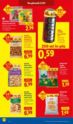 Anteprima del volantino SNACK DAY Snack di mais XXL, 200 g confezione valido a partire dal 02/07/2026 | Pagina: 14