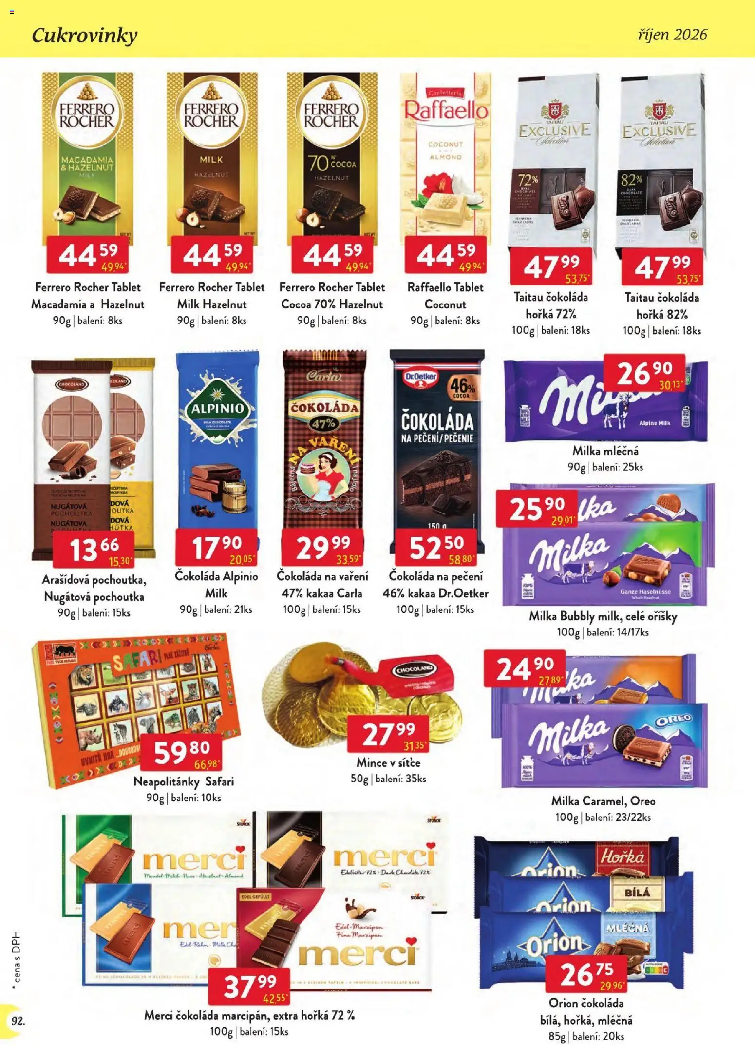 Astur & Qanto leták - Velkoobchod 10/2026 od 01.10.2026 | Strana: 92 | Produkty: Ferrero Rocher, Tablet, Hra, Oříšky
