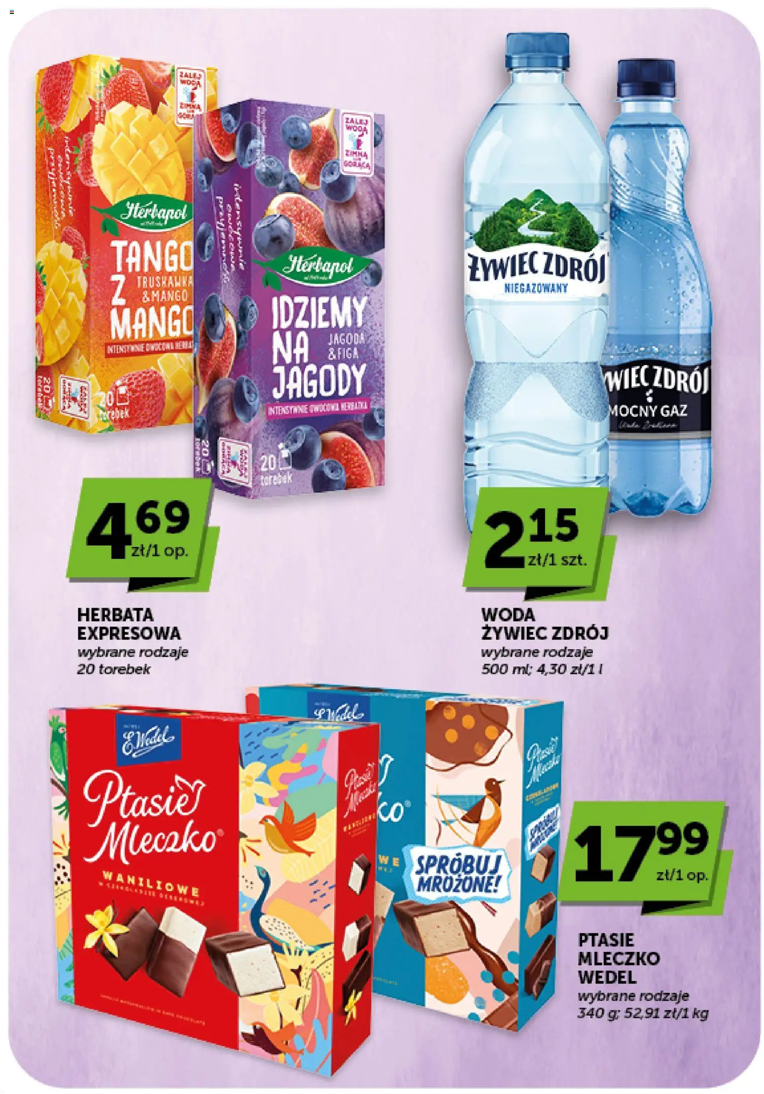 Groszek gazetka - Market od 16.07.2026 | Strona: 27 | Produkty: Jagody, Ptasie mleczko, Herbata, Woda
