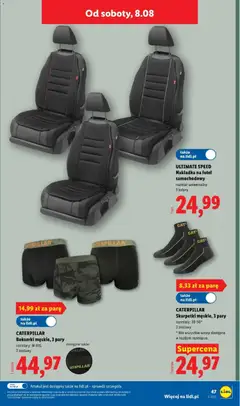 Pogląd oferty "CATERPILLAR Skarpetki męskie, 3 pary, Skarpetki męskie, 3 pary, rozmiary: 39-50*, 2 zestawy" - ważna od 03.08.2026 | Strona: 53 | Produkty: Bokserki, Skarpetki, Fotel
