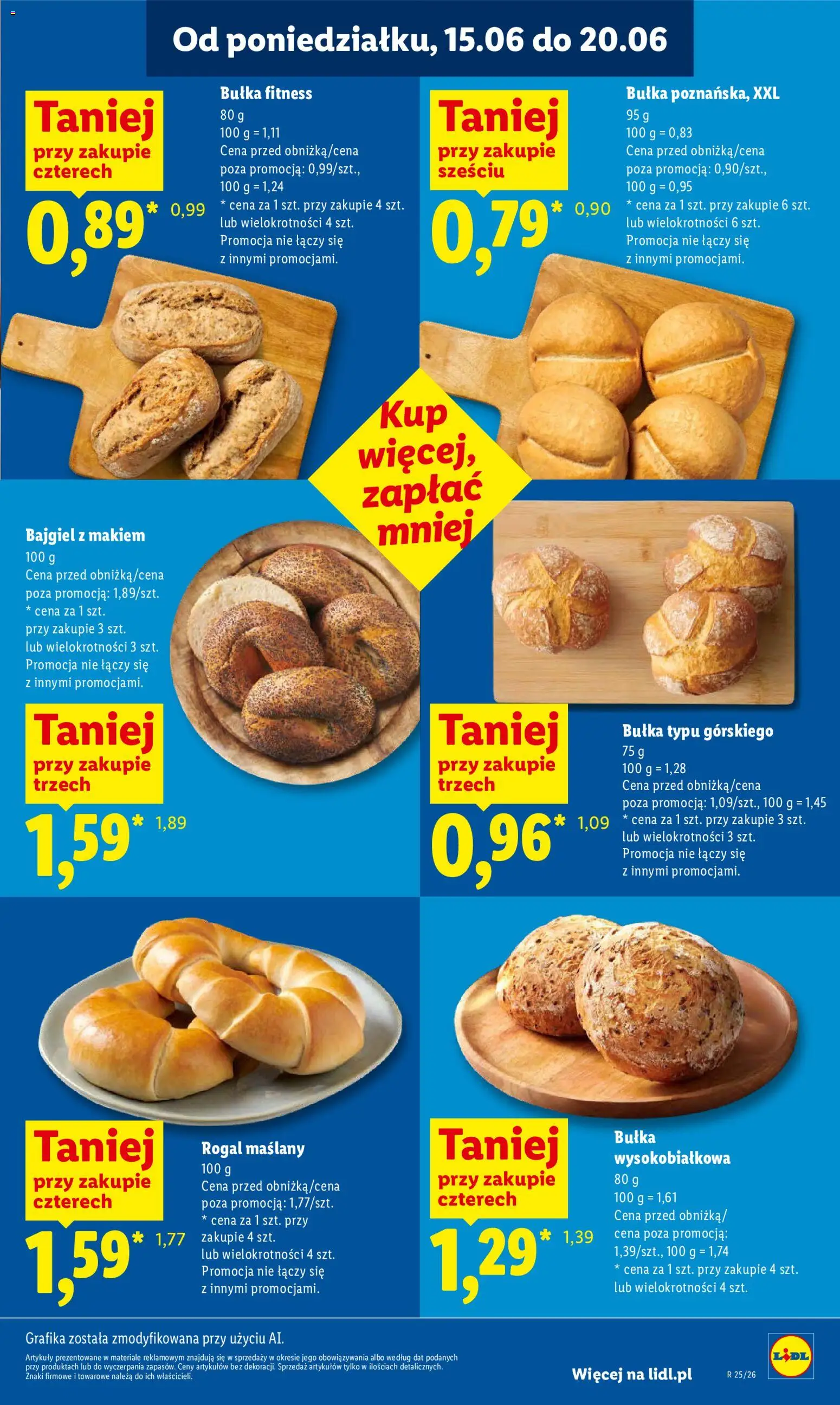 Lidl gazetka od 18.06.2026 | Strona: 47 | Produkty: Bułka fitness, Bułka