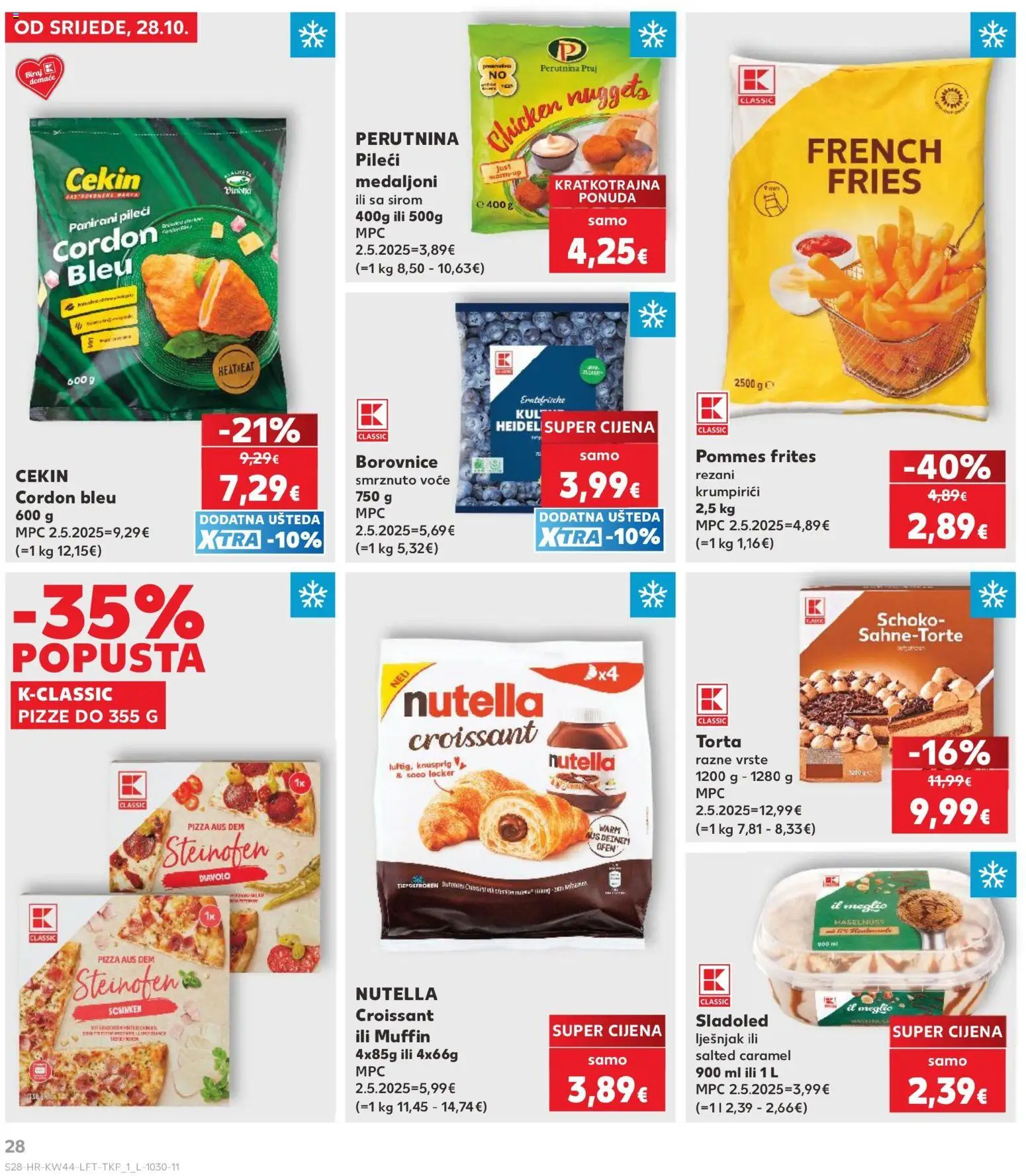 Kaufland HR akciós ujság - amely érvényes a következő dátumtól: 2026.10.28. | Oldal: 28