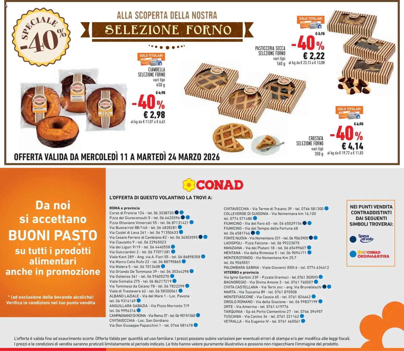 Volantino Conad del 11.03.2026 | Pagina: 25 | Prodotti: Forno, Stampa
