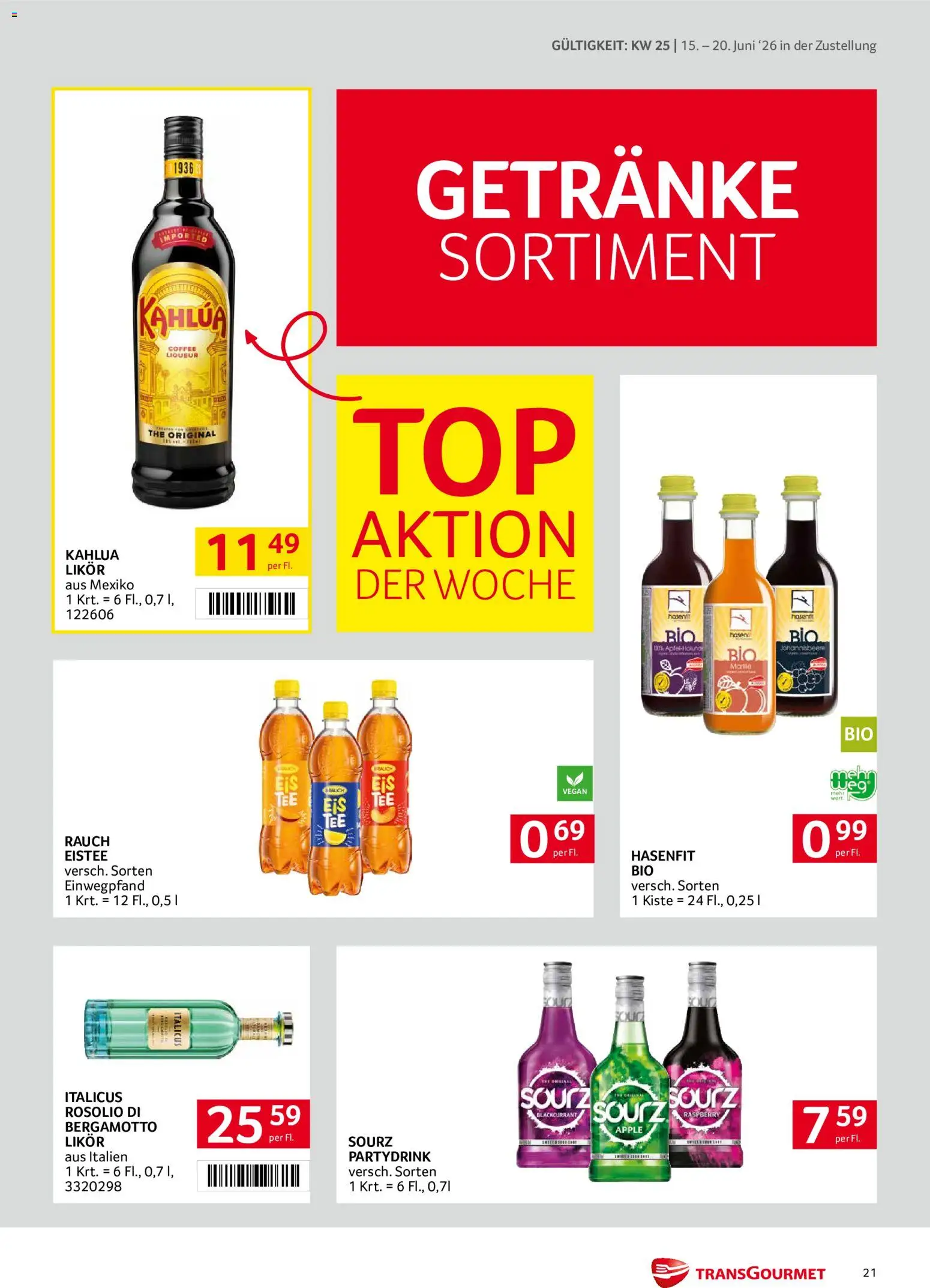 Transgourmet Zustellaktion gültig ab 15.06.2026 | Seite: 21 | Produkte: Apple