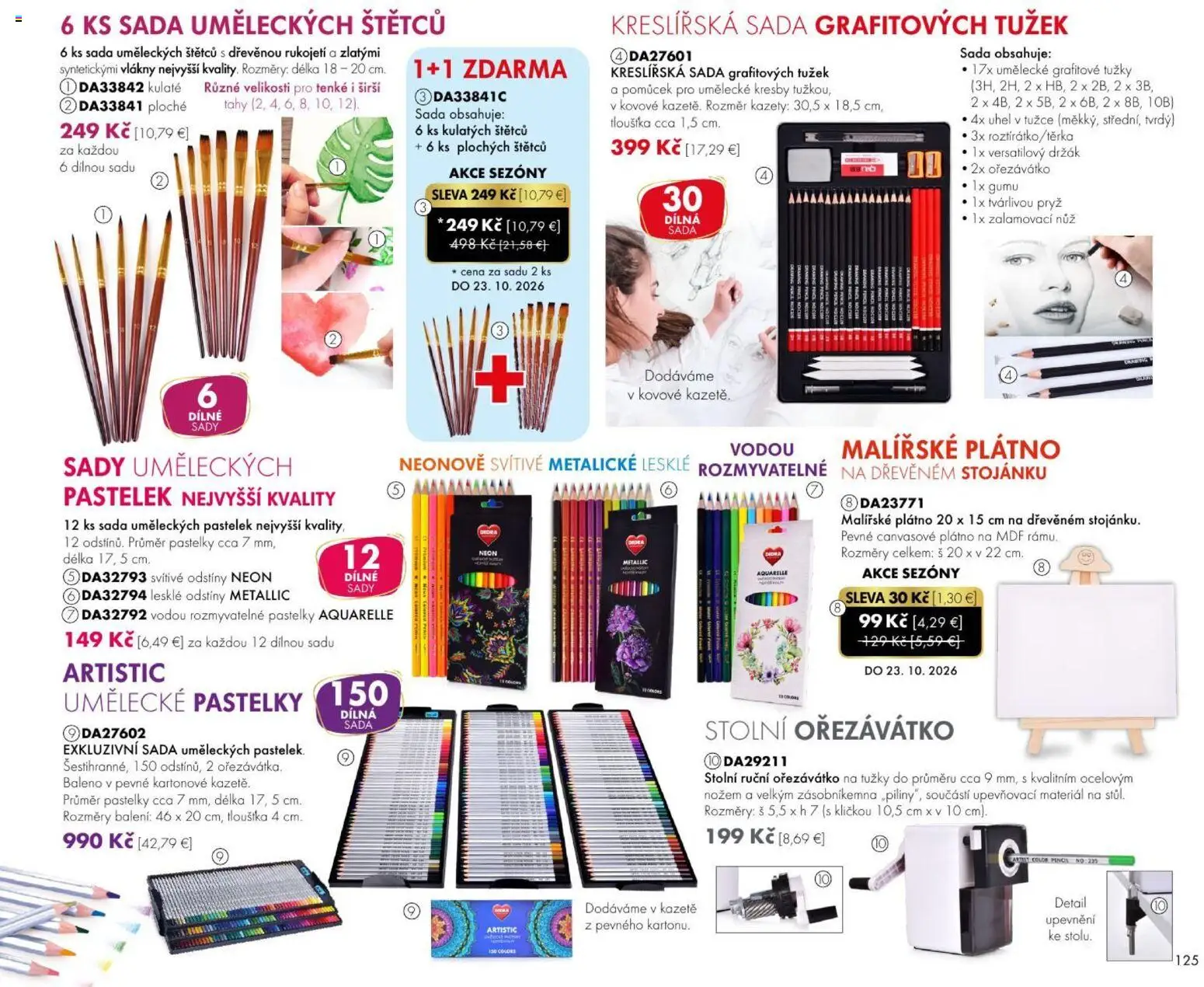 Nové Dedra akcie – leták je platný od 01.08.2026 | Strana: 25 | Produkty: Pastelky