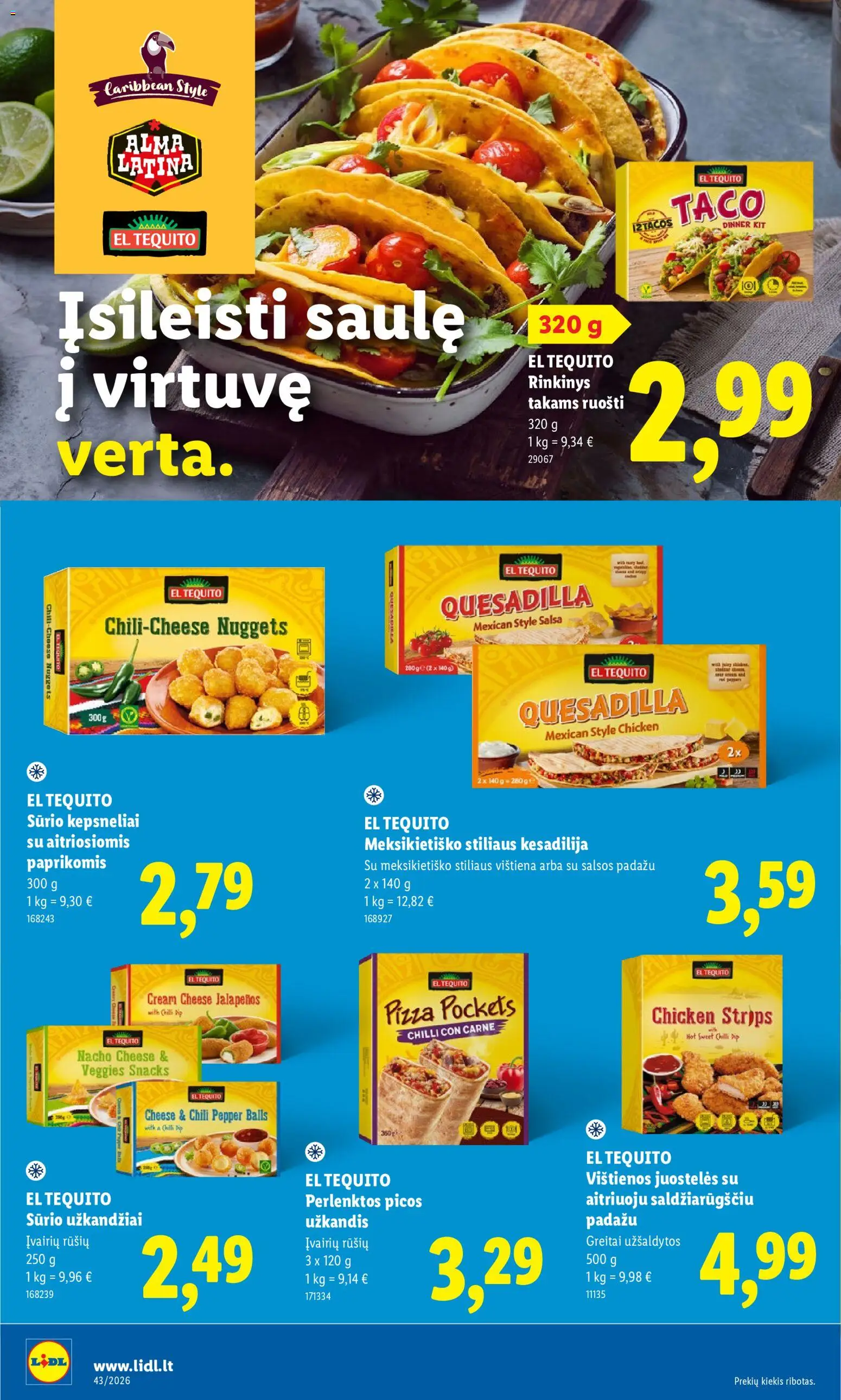 LIDL akcijos nuo 2026.10.19 | Puslapis: 22 | Prekių: Vištienos, Užkandžiai, Vištiena