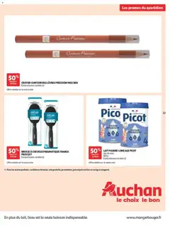 Auchan - Prévisualisation de Auchan - Les promos du moment valide à partir de 15/09/2026 | Page: 13 | Produits: Boisson, Brosse à cheveux, Brosse, Crayon