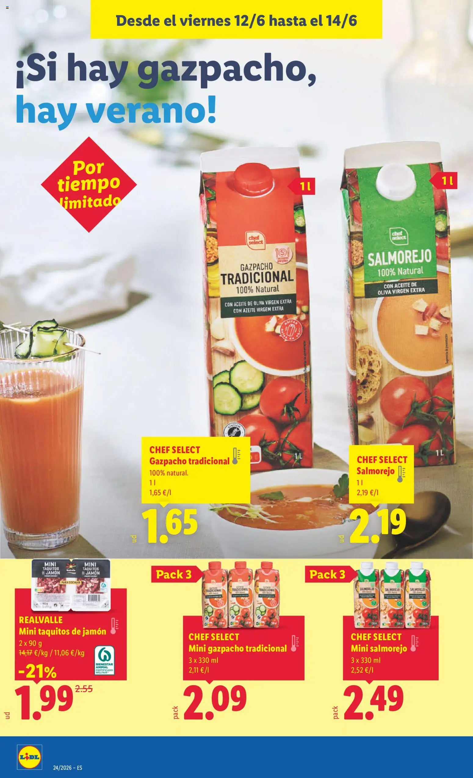 Lidl folleto Baleares │ válido desde el 08.06.2026 | Página: 24 | Productos: Aceite, Jamón, Aceite de oliva, Aceite de oliva virgen extra