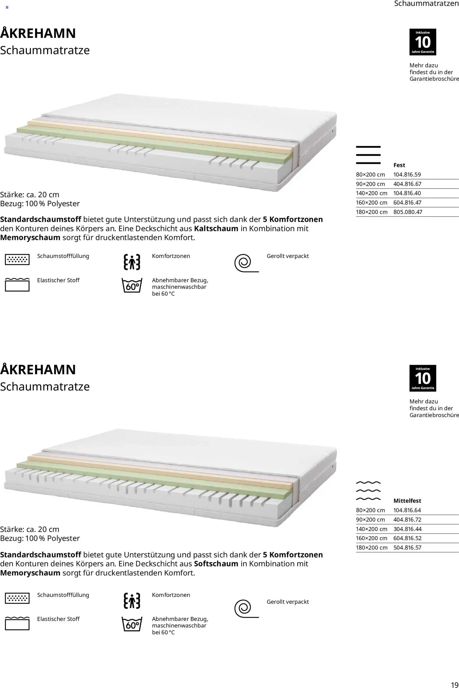 Ikea Prospekt Schlafkomfort – gültig ab 16.09.2026 | Seite: 19