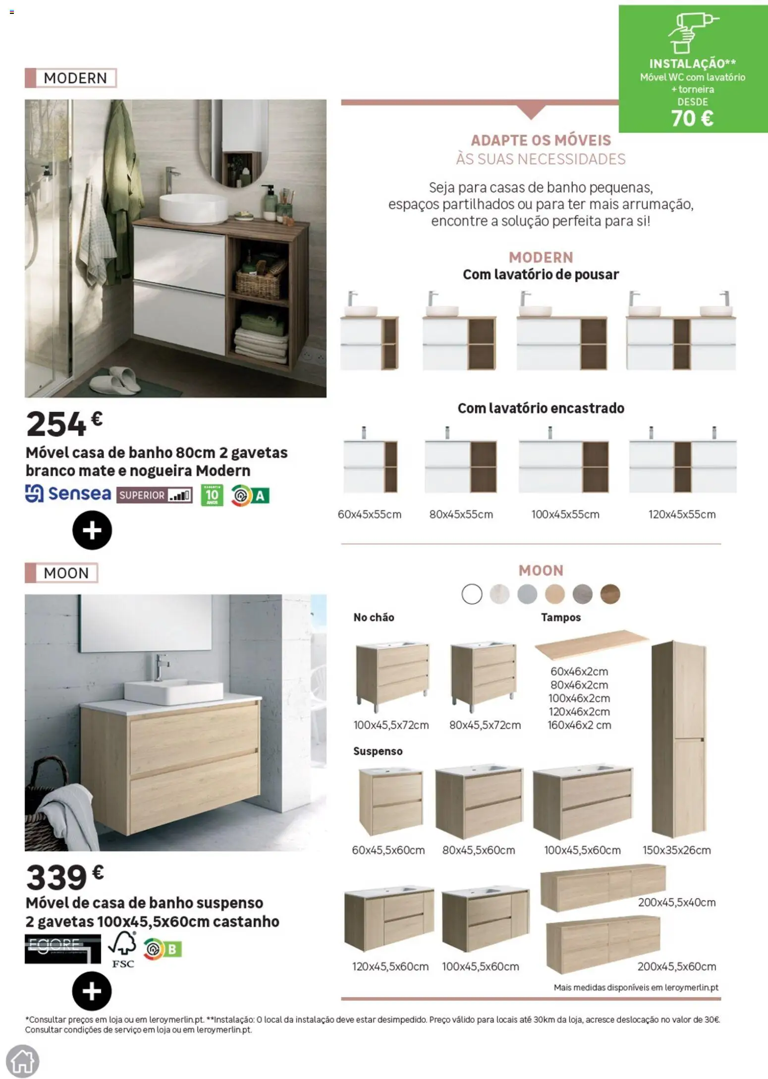Leroy Merlin Catálogo Casas de Banho │ válido de 28.05.2026 | Página: 23 | Produtos: Torneira, Lavatório, Casa de banho, Banho