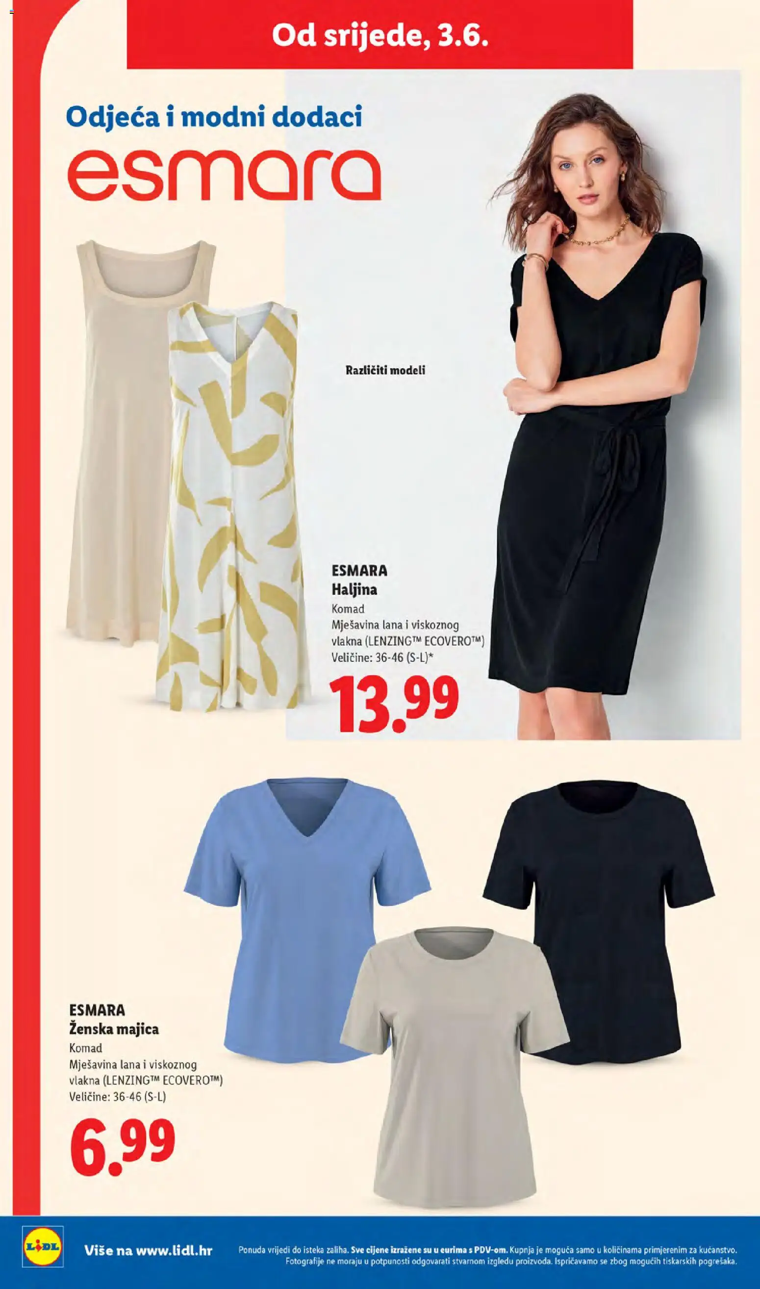 Lidl katalog | vrijedi od 01.06.2026 | Stranica: 40 | Proizvodi: Odjeća, Majica, Haljina