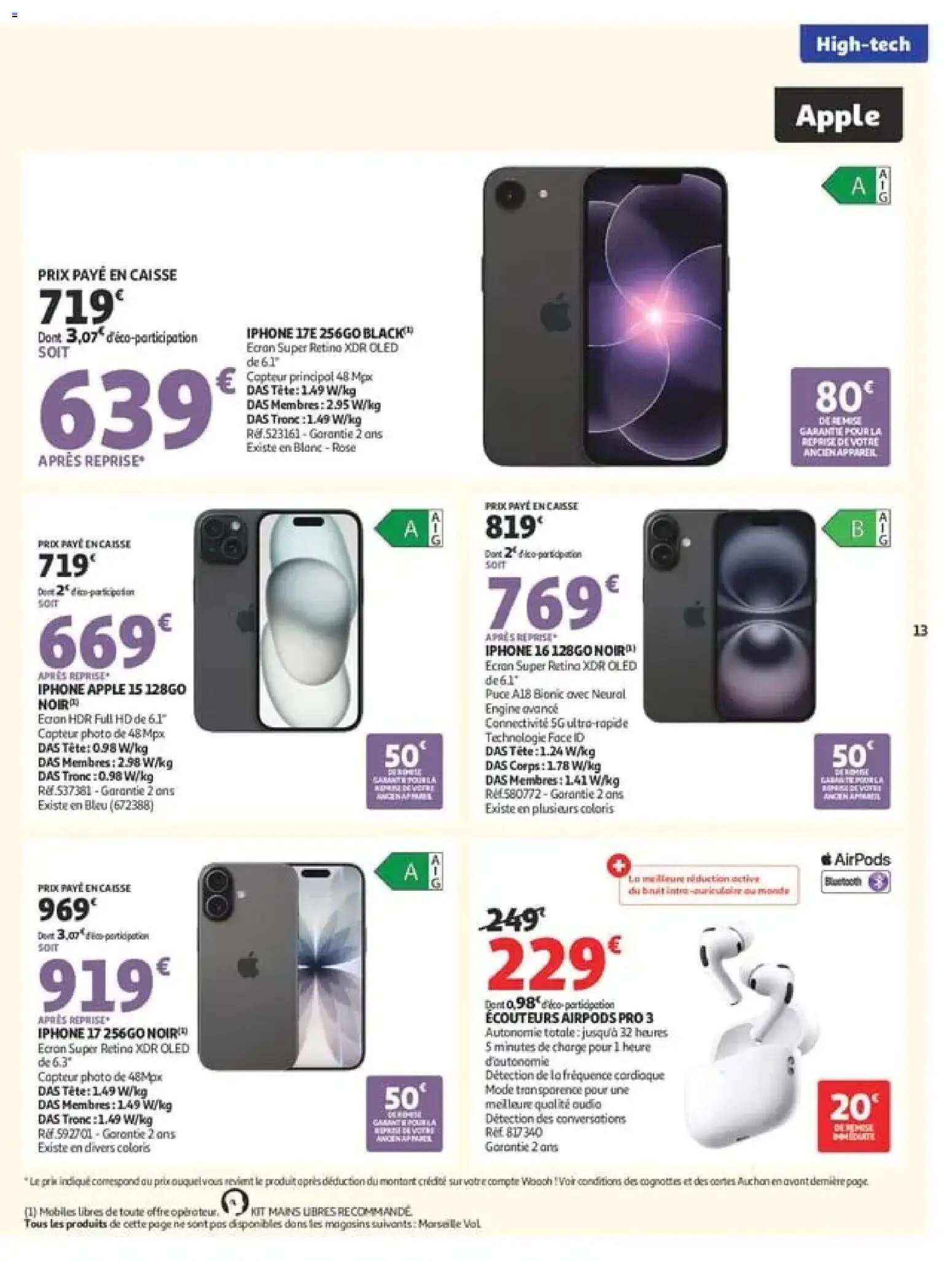 {H1} | Page: 13 | Produits: Smartphone, Audio, Écouteurs, Iphone