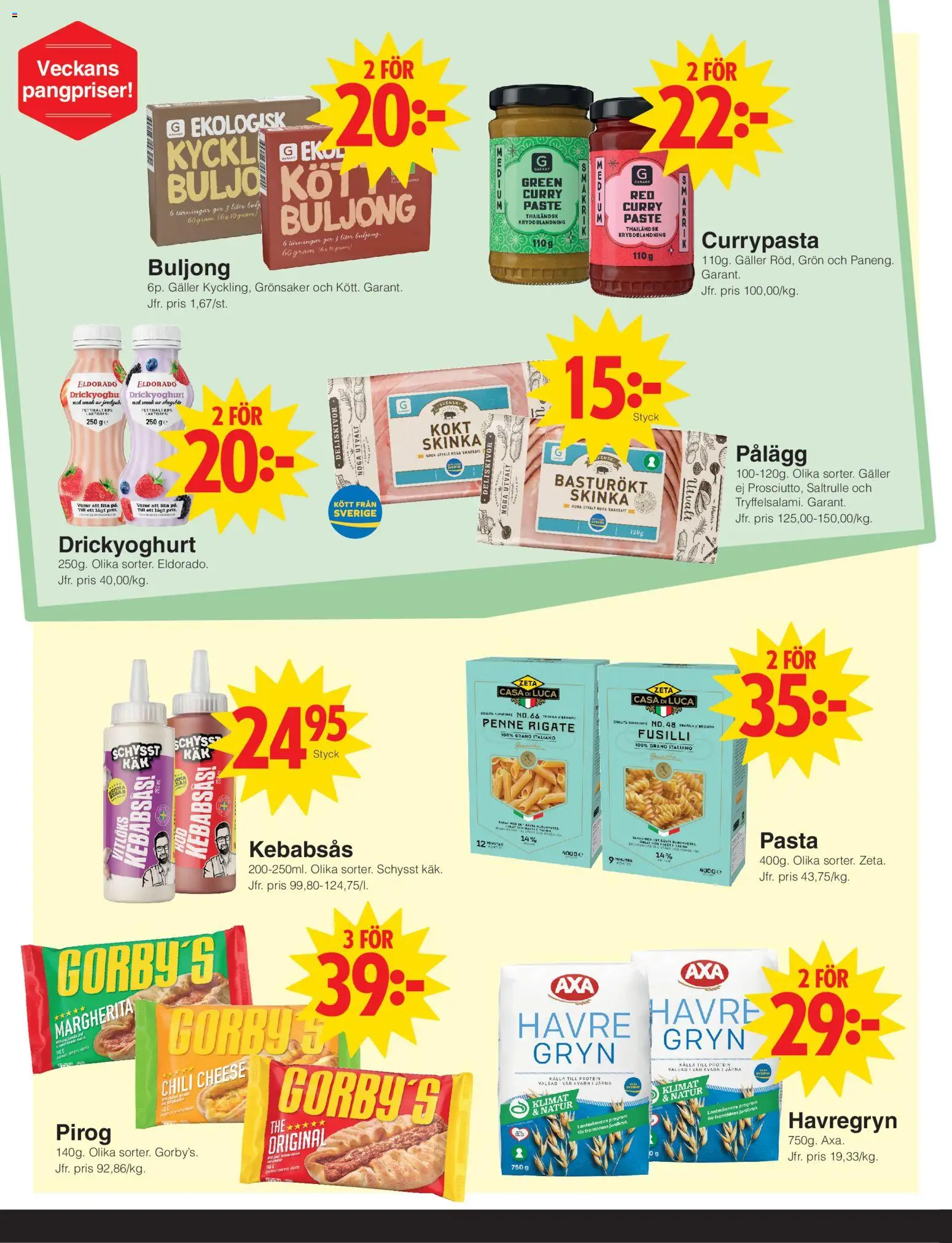 Matöppet reklamblad aktuell från 07/09/2026 | Sida: 2 | Produkter: Kvarn, Galler, Havregryn, Skinka