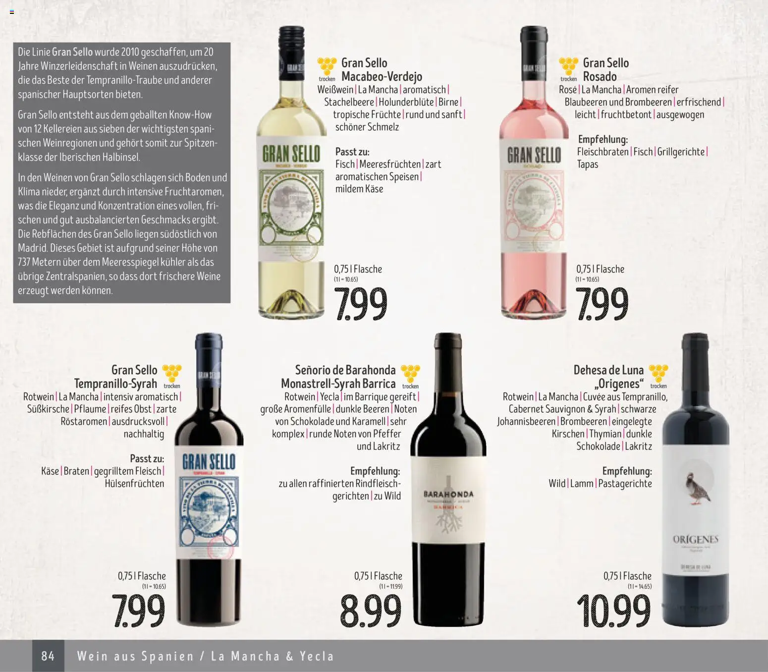 Edeka Struve Wein– und Spirituosen – gültig ab 14.11.2025 | Seite: 84 | Produkte: Weißwein, Kirschen, Pfeffer, Blaubeeren