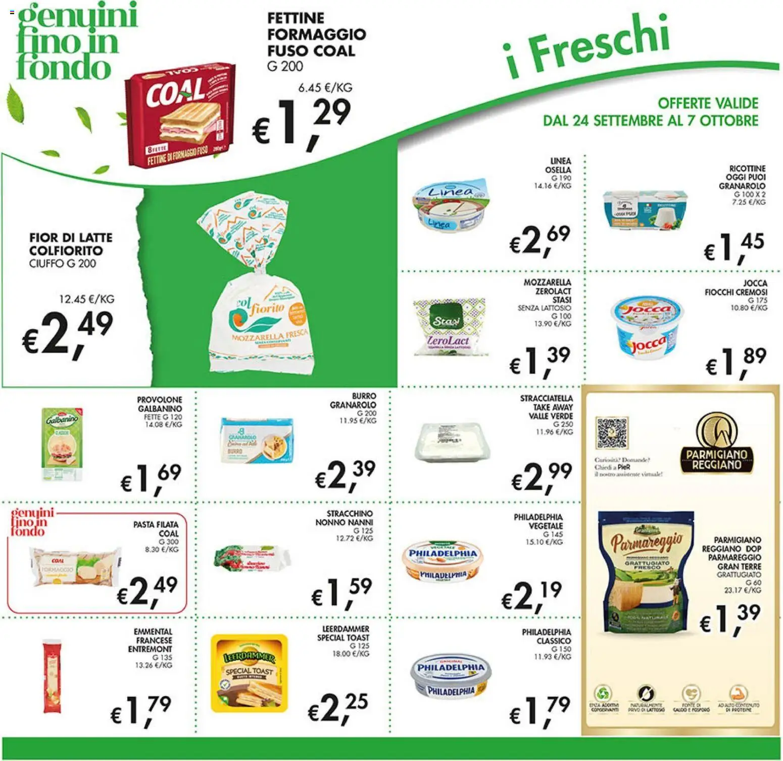 Volantino Coal del 24/09/2026 | Pagina: 18 | Prodotti: Provolone, Formaggio, Parmigiano, Stracciatella