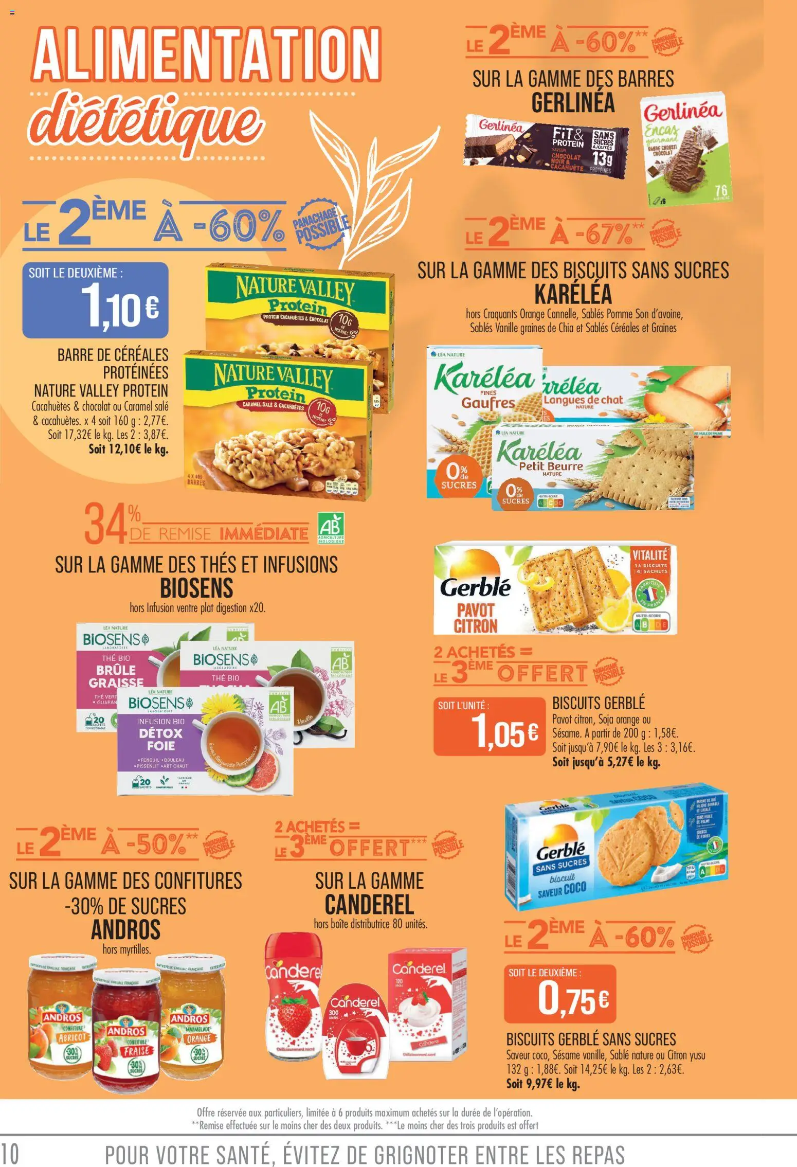 {H1} | Page: 10 | Produits: Orange, Beurre, Thé, Biscuits