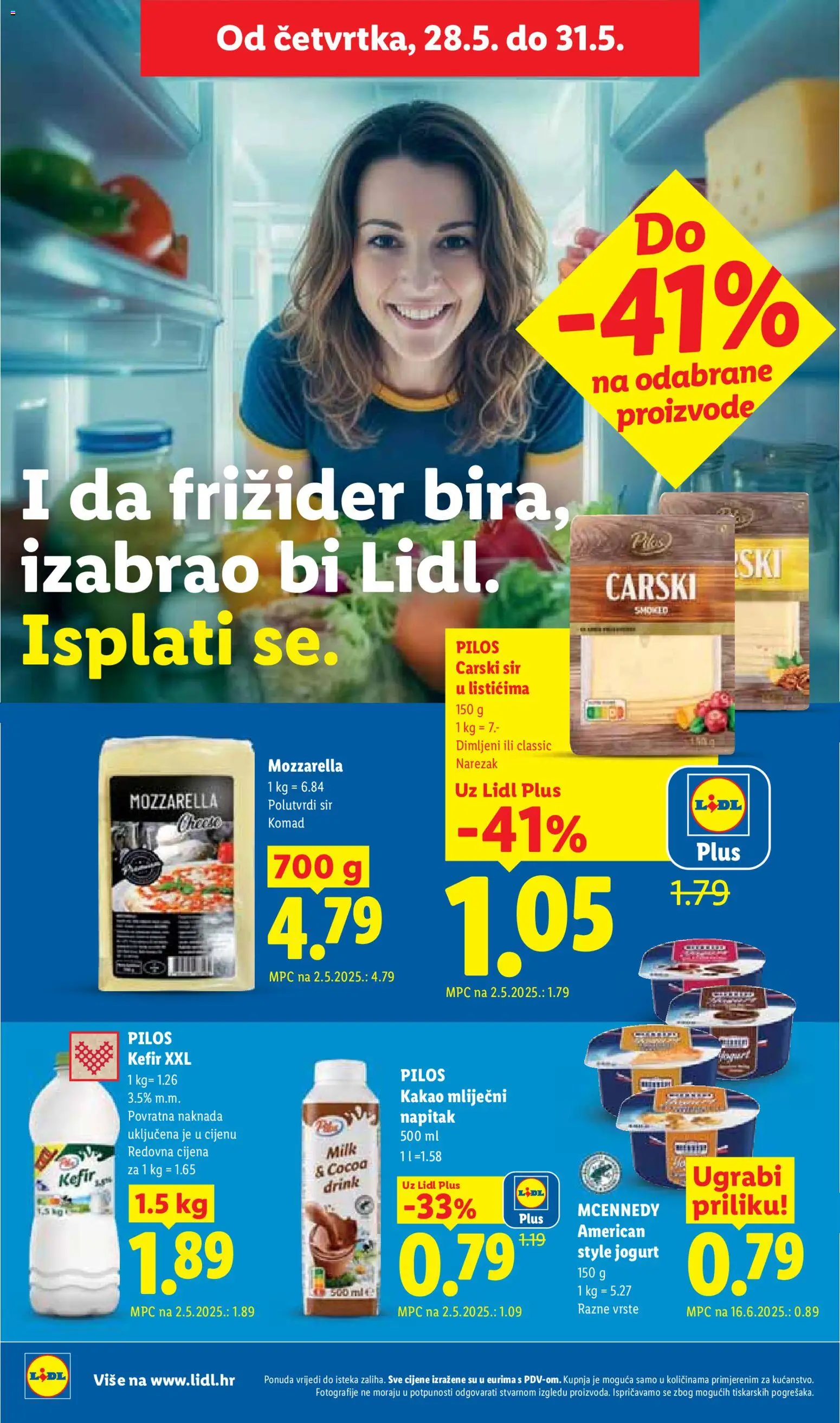 Lidl katalog | vrijedi od 25.05.2026 | Stranica: 54 | Proizvodi: Sir, Jogurt, Kefir, Kakao