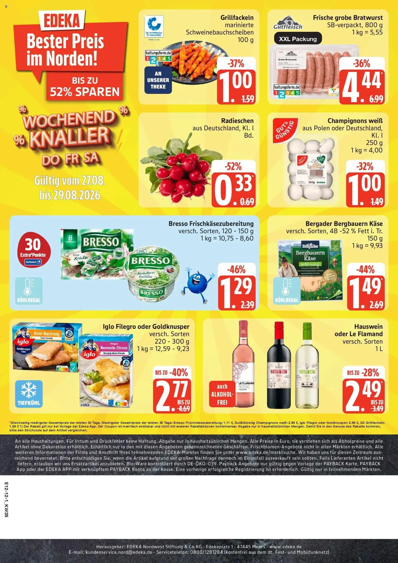 Edeka Prospekt Kiel (ab 24.08.2026) » Angebote Online | Seite: 12