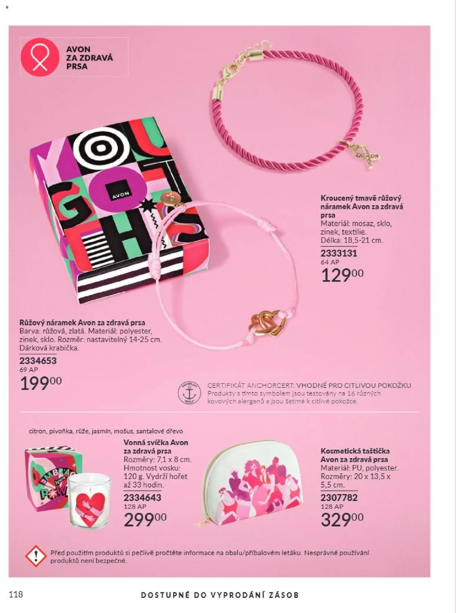 Avon Katalog 08/2026 od 01.08.2026 | Strana: 118 | Produkty: Kosmetická taštička, Svíčka