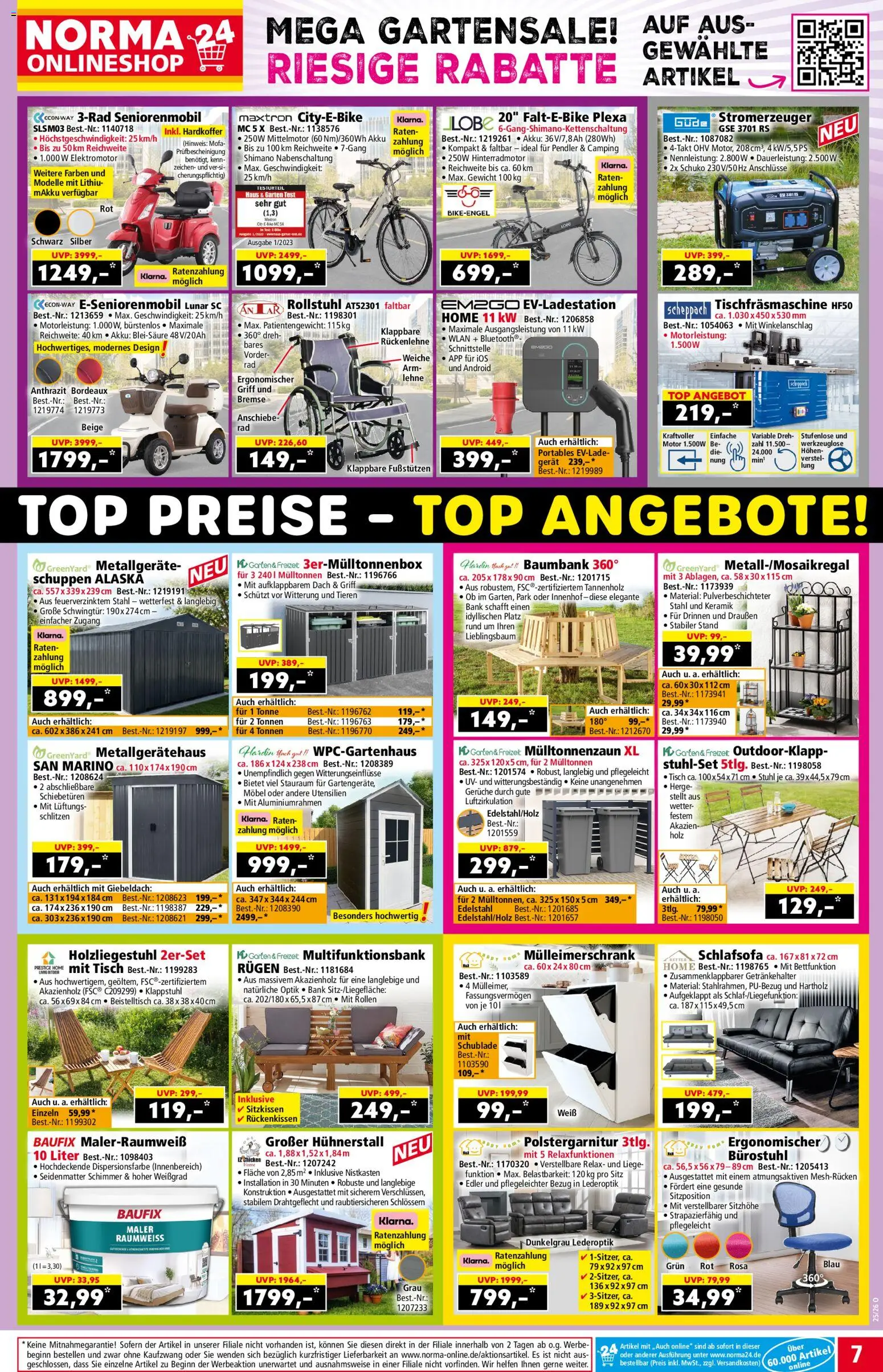 Norma Onlineshop – gültig ab 15.06.2026 | Seite: 2 | Produkte: Top, Tisch, Liege, Stuhl