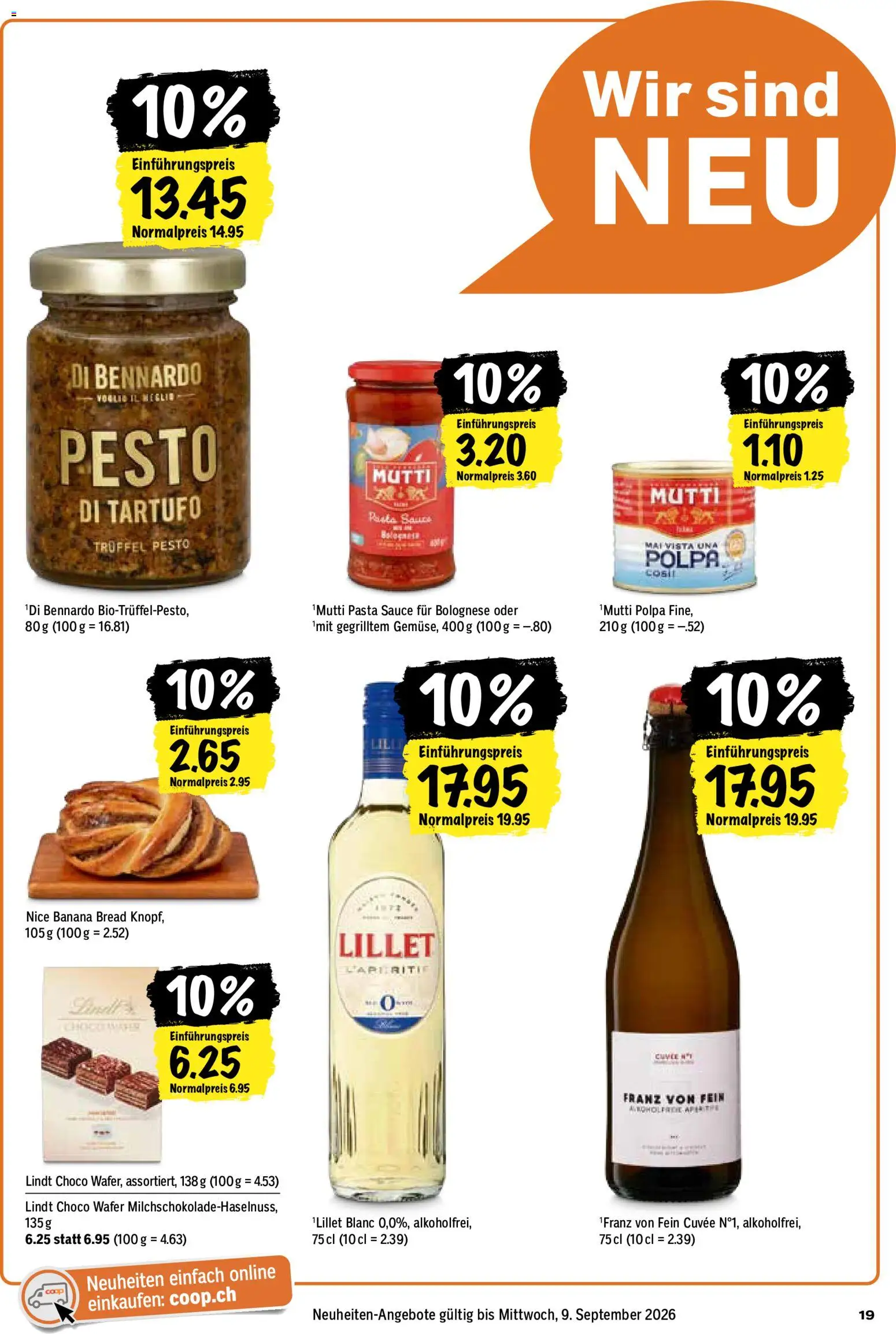 Coop aktionen – gültig ab 27.08.2026 | Seite: 19 | Produkte: Gemüse, Pasta