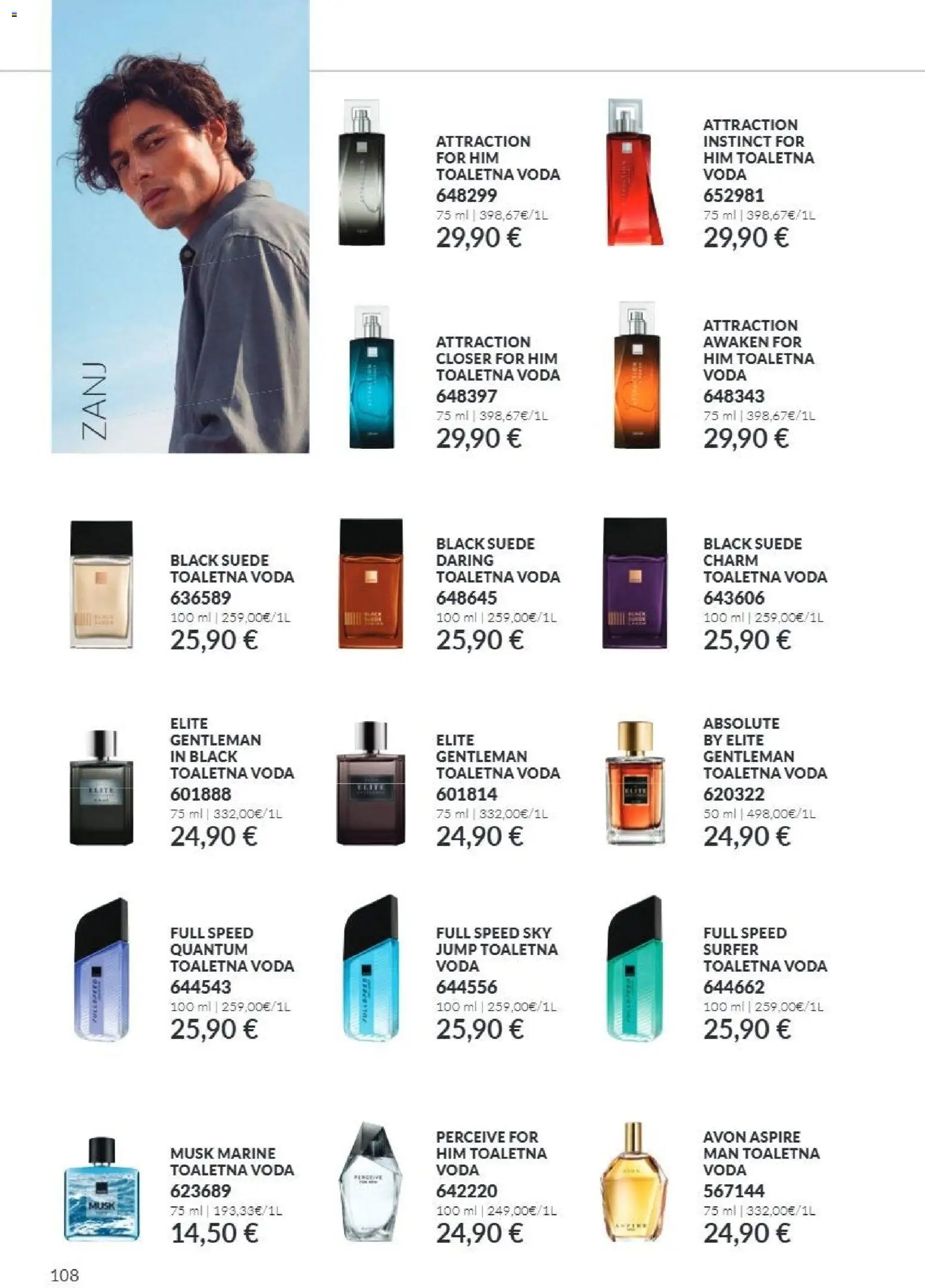 Novi Avon katalog ponudbe – veljaven od 01.10.2026 | Stran: 108 | Izdelki: Voda, Toaletna voda