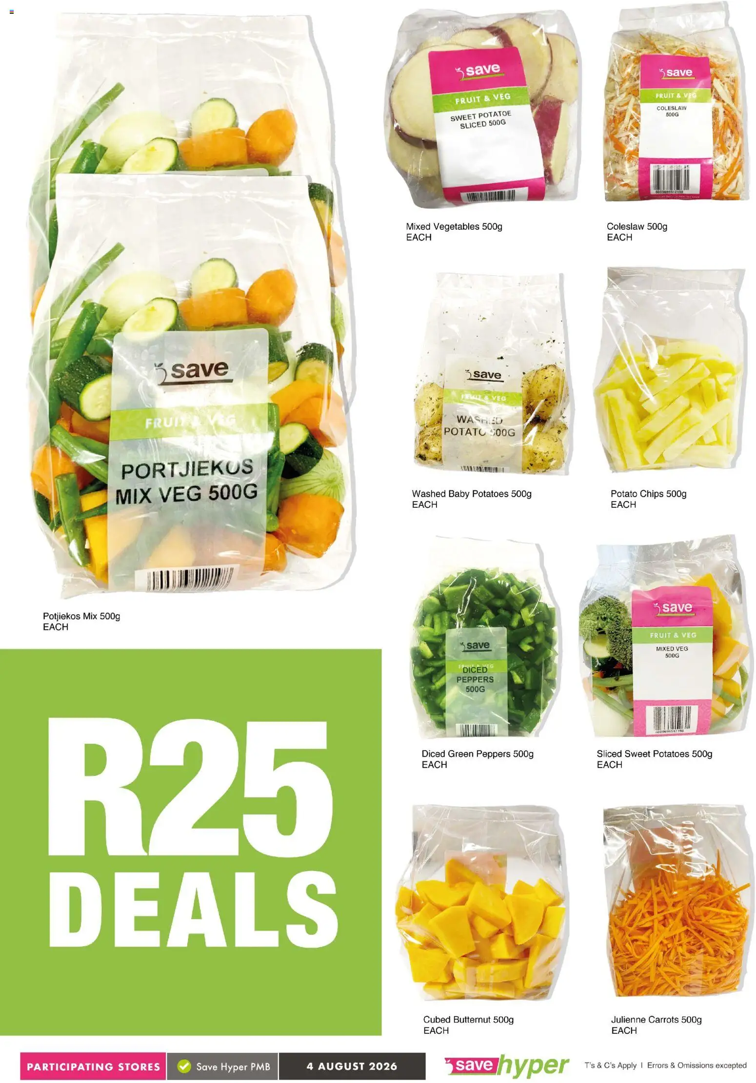 New Save catalogue – valid from 04/08/2026 | Page: 2 | Products: Desmaquilante, Carrots, Potatoes, Vegetables
