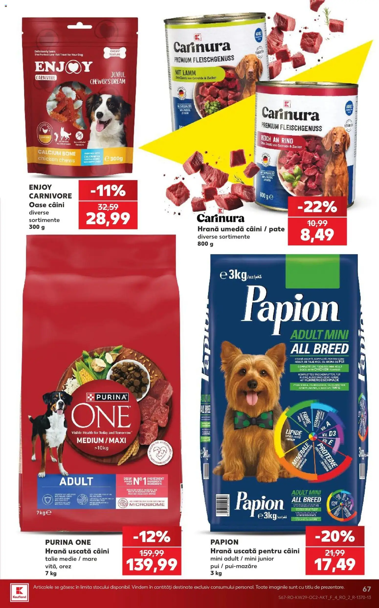 Noul catalog Kaufland – valabil de la 15.07.2026 | Pagină: 67 | Produse: Premium, Proteine, Pui, Orez