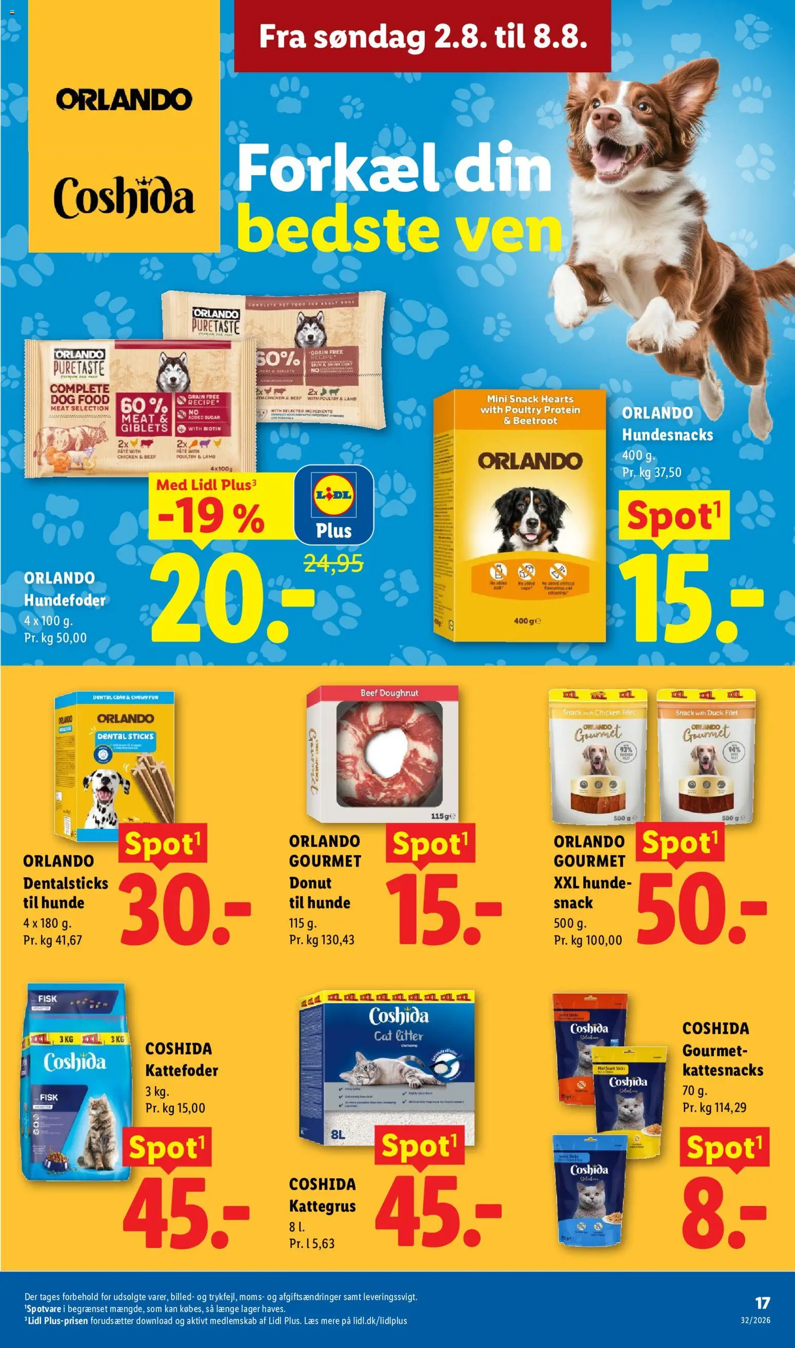 Lidl tilbudsavis – gyldig fra 02/08/2026 | Side: 18 | Produkter: Paté, Fisk, Hundefoder, Kattefoder