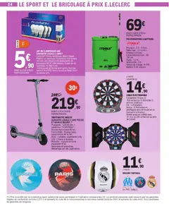 E.Leclerc - Prévisualisation de LOT DE 5 AMPOULES LED, Culot E27 forme sphérique. Blanc chaud. Finition en plastique. Puissance 9 W éclaire comme une ampoule incandescente de puissance 60 W. 806 lumens. Durée de vie nominale 15 000 h env. Existe aussi en forme mini globe, flamme, culot E14 et B22 blanc chaud ou blanc froid au même prix. valide à partir de 28.04.2026 | Page: 24