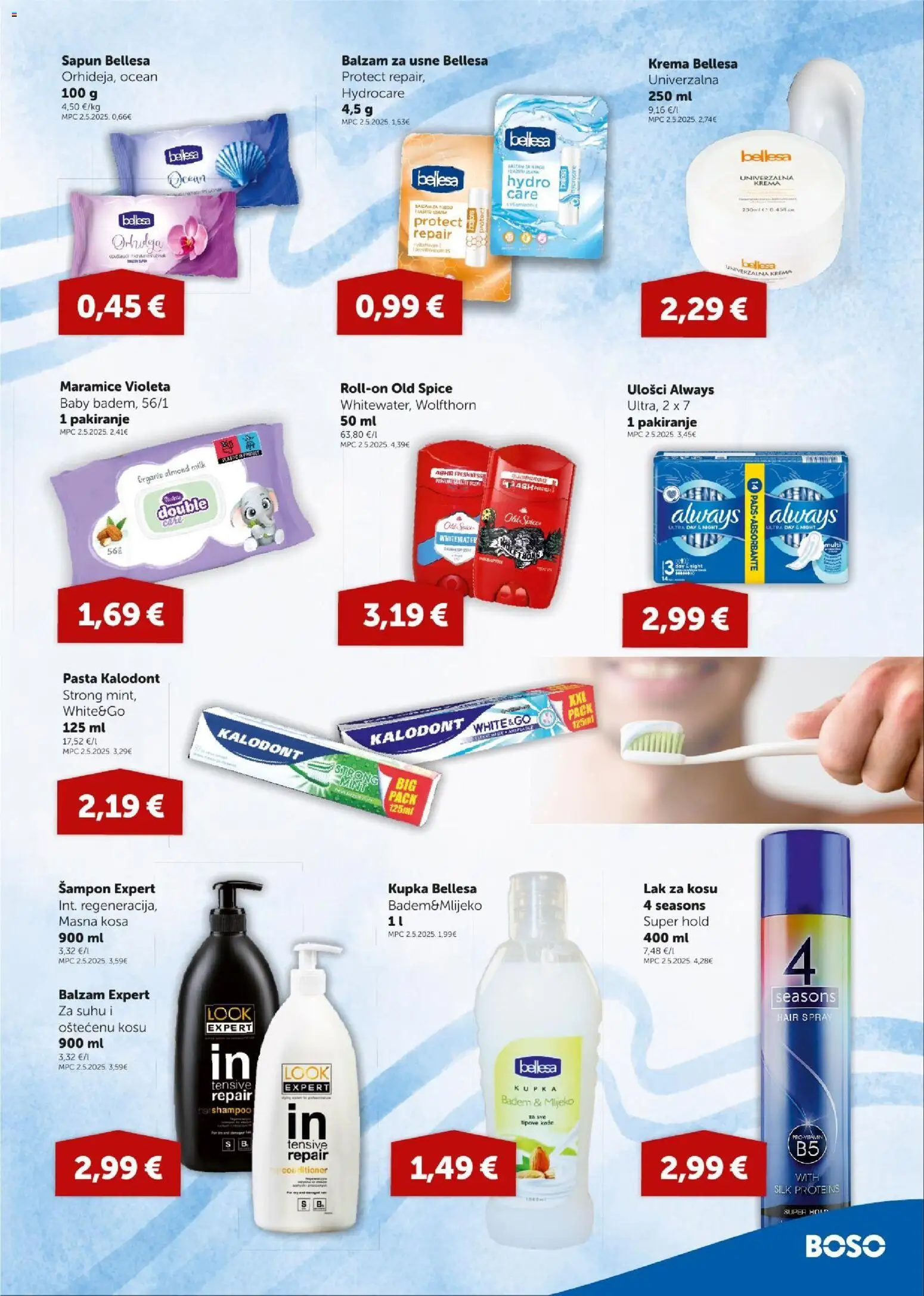 Boso katalog | vrijedi od 30.07.2026 | Stranica: 15 | Proizvodi: Balzam za usne, Lak za kosu, Krema, Pasta