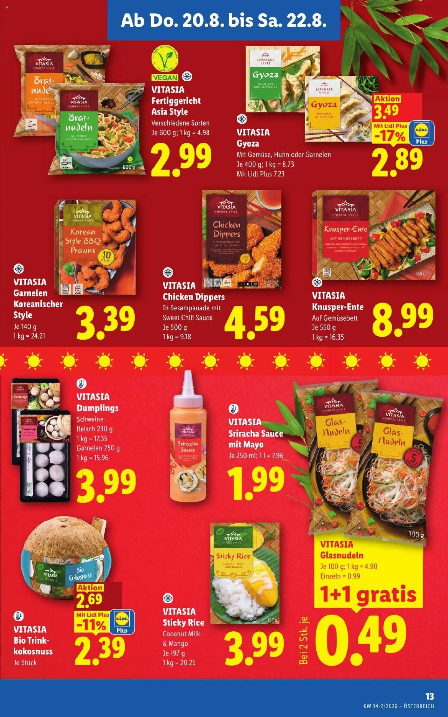 Lidl - Flugblatt gültig ab 20.08.2026 | Seite: 15 | Produkte: Mango, Chili, Nudeln