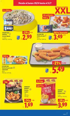 Vista previa HARVEST BASKET Patatas a gajos, 1 kg válido desde el 29/06/2026 | Página: 11 | Productos: Pescado