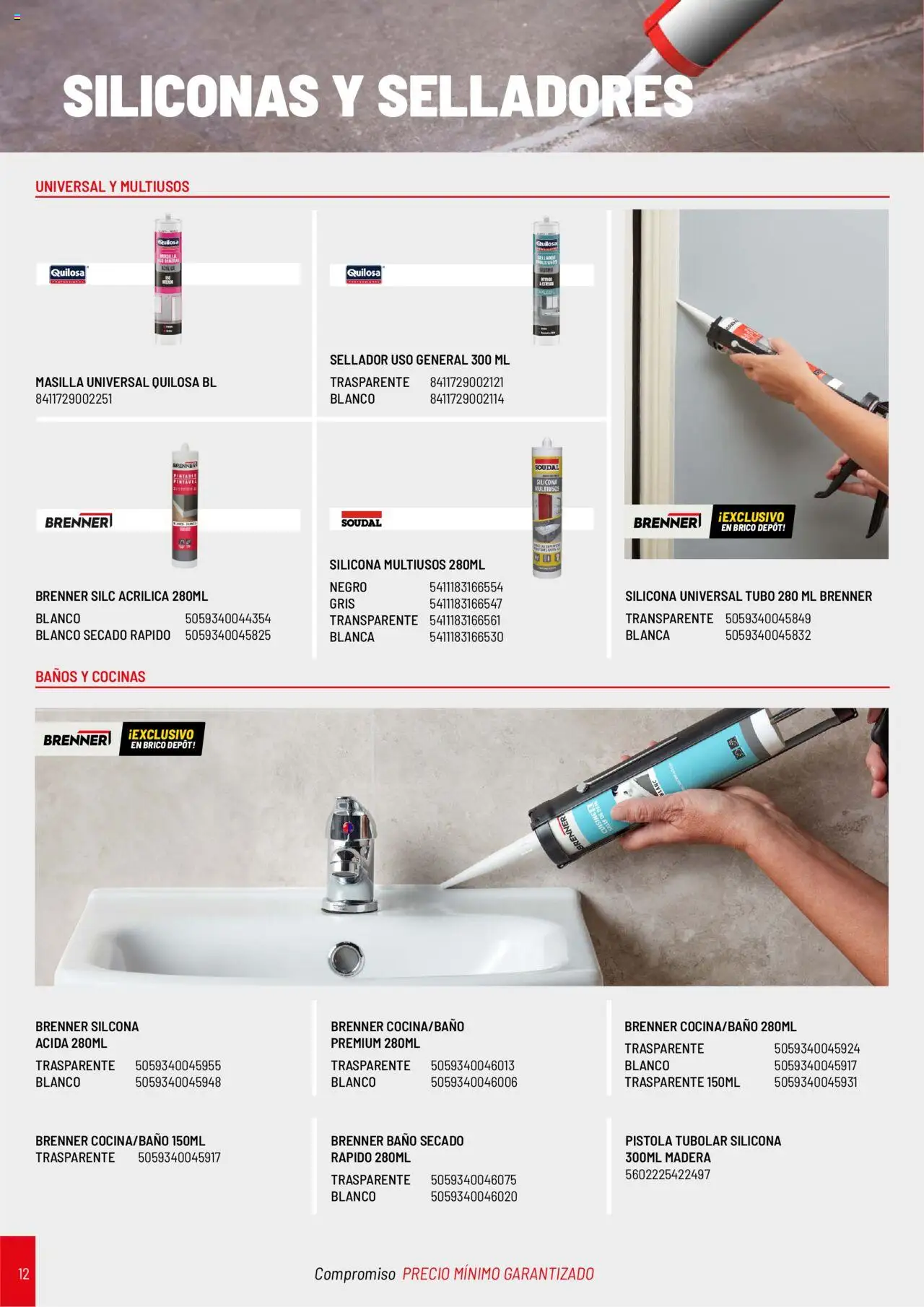 Brico Depôt Catálogo Construcción │ válido desde el 01/04/2025 | Página: 12 | Productos: General, Baño